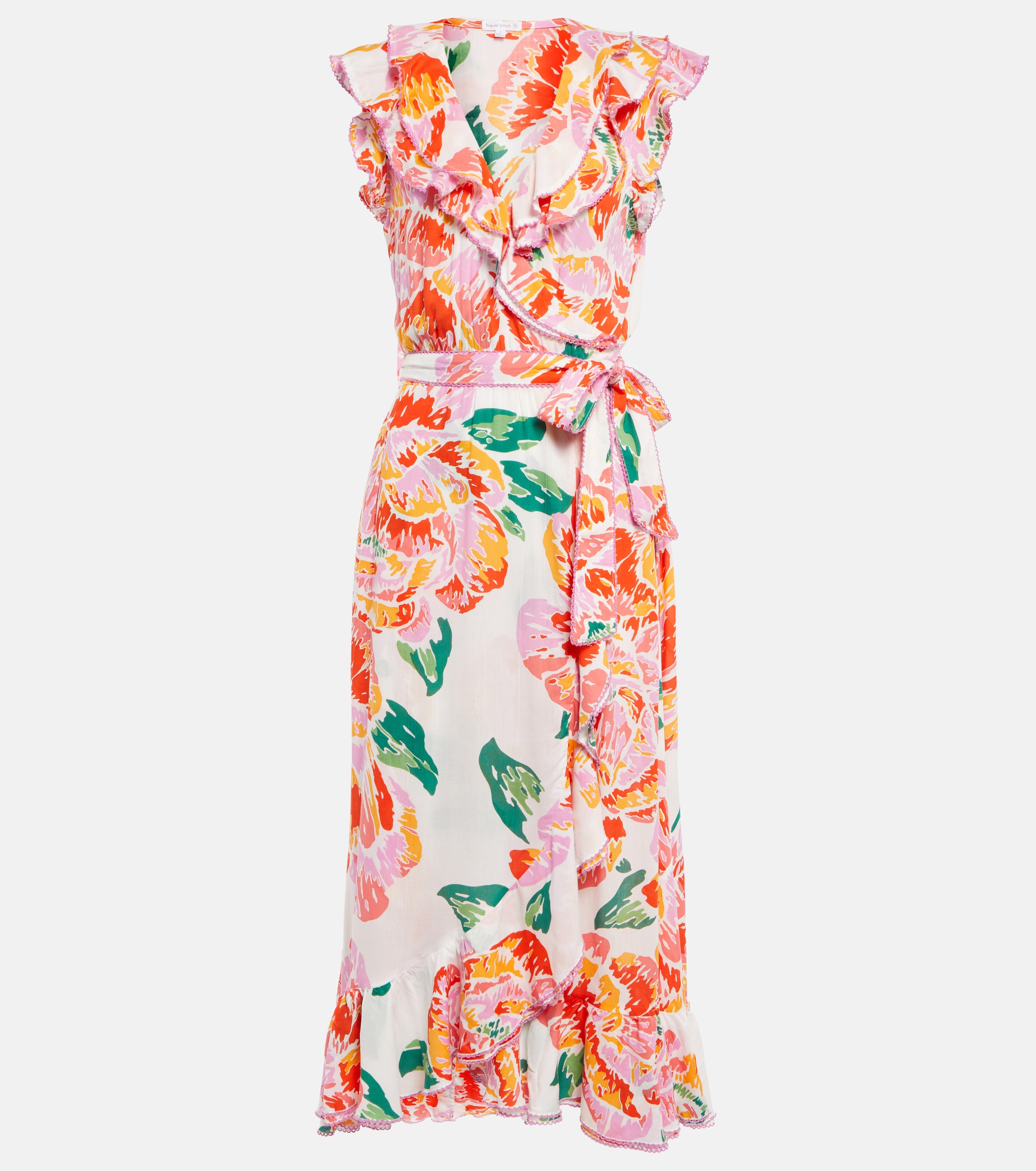 Poupette St Barth Aude floral midi dress