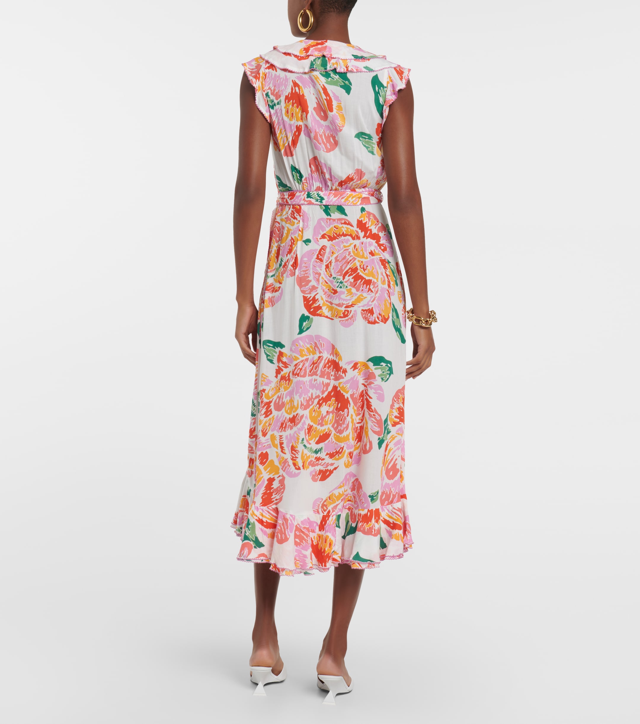 Poupette St Barth Aude floral midi dress