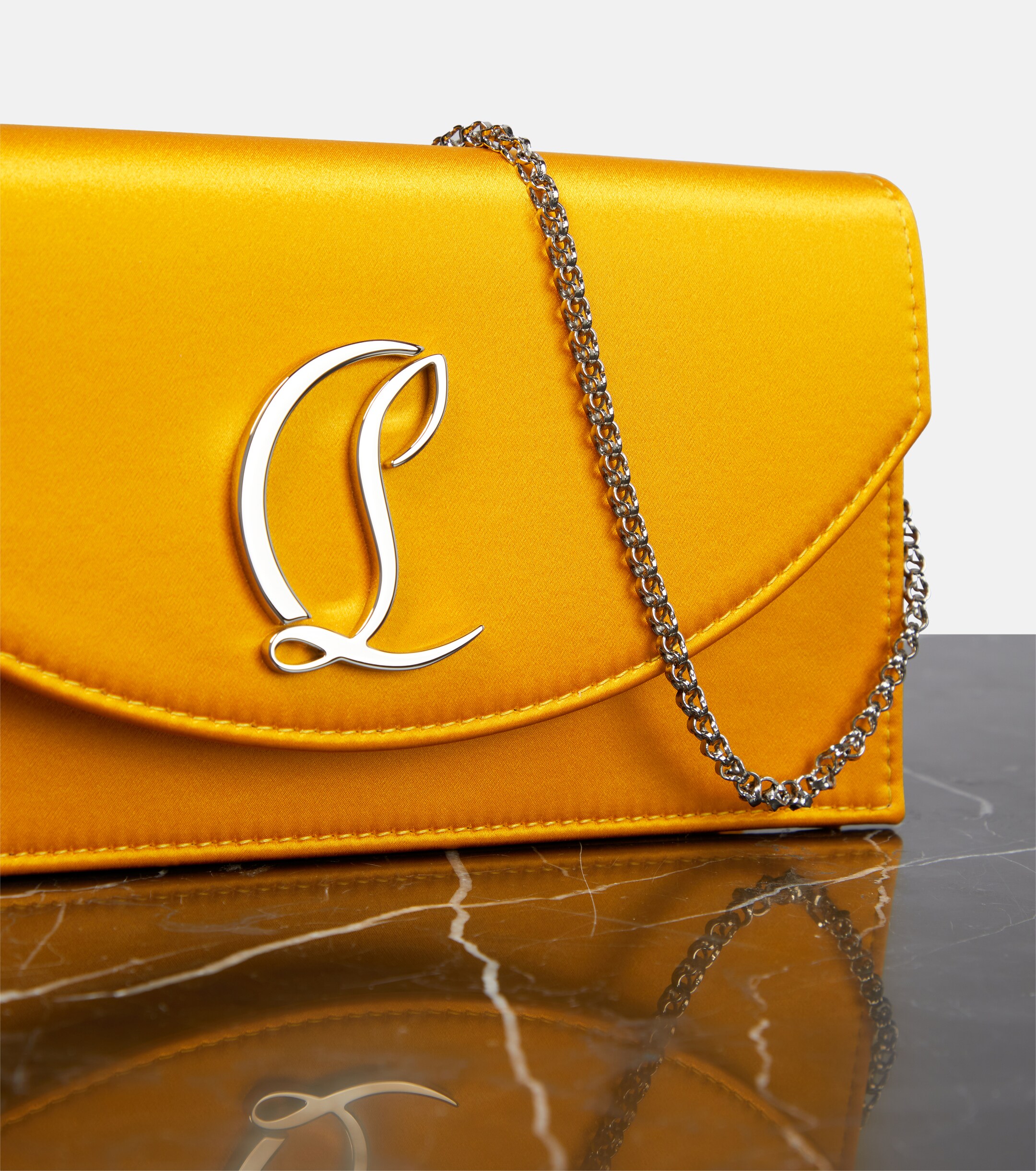 CHRISTIAN LOUBOUTIN Loubi54 satin clutch