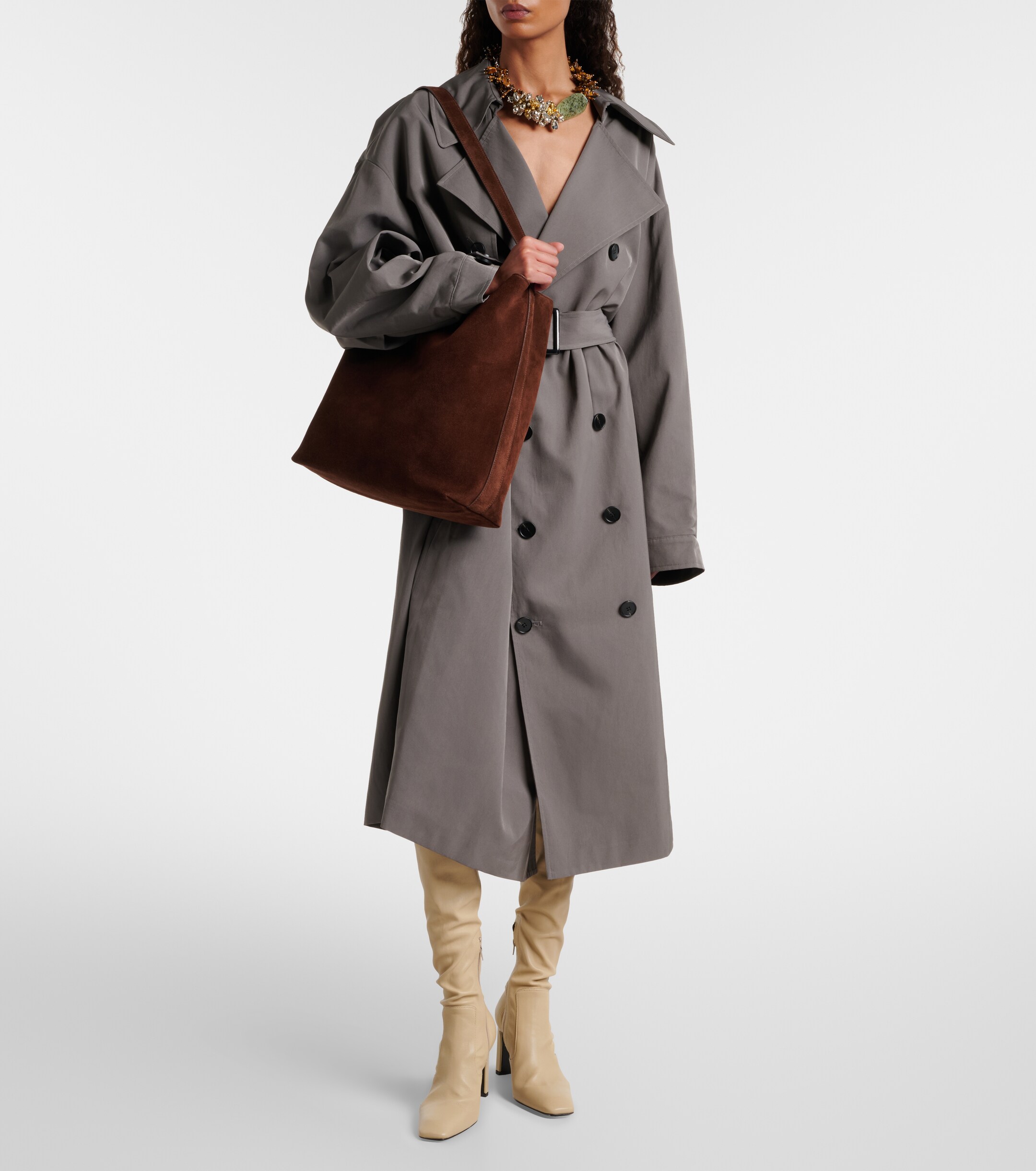 AESTHER EKME Sac Supple suede tote bag thumbnail