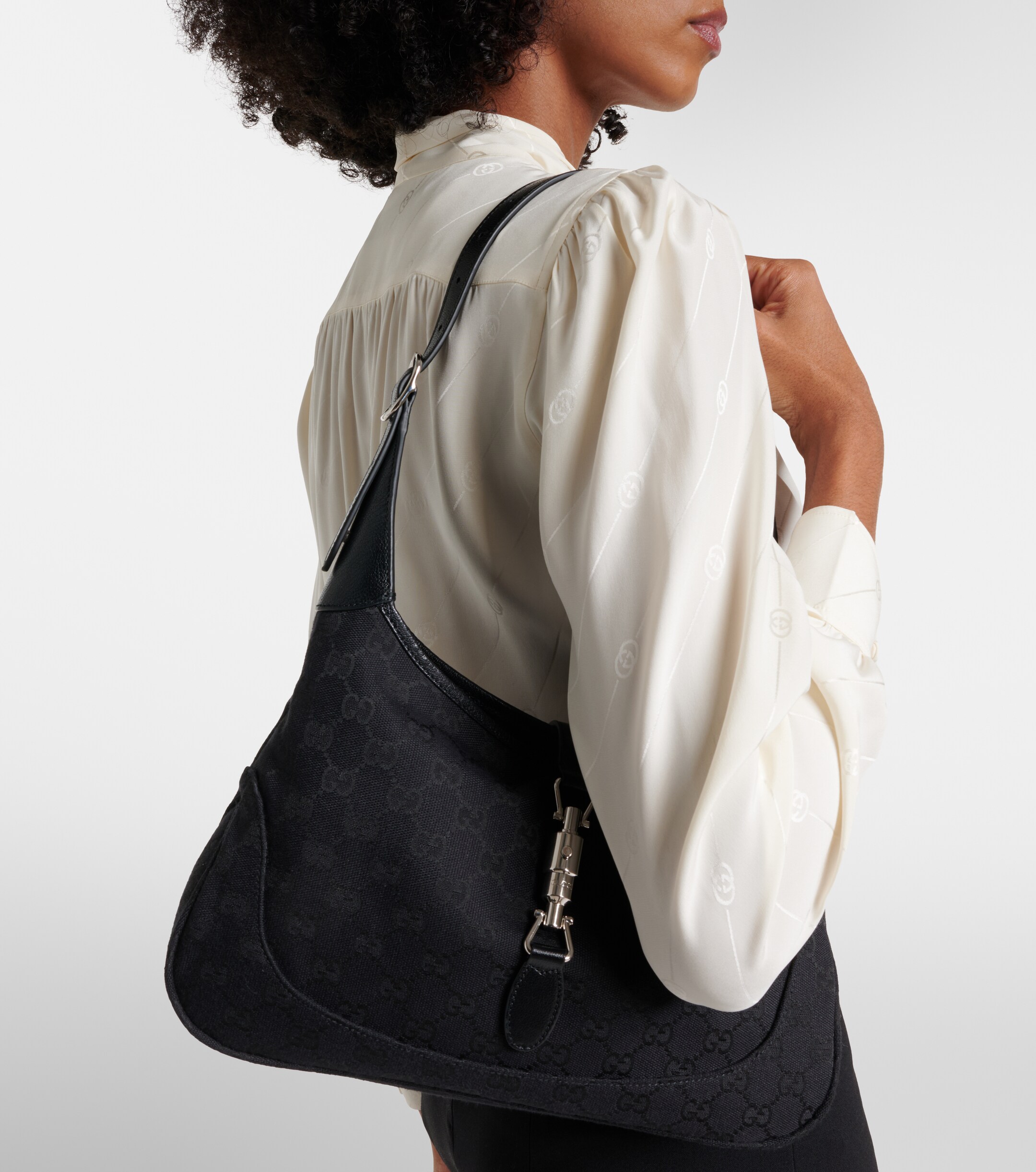 Gucci Gucci Jackie 1961 Small canvas shoulder bag