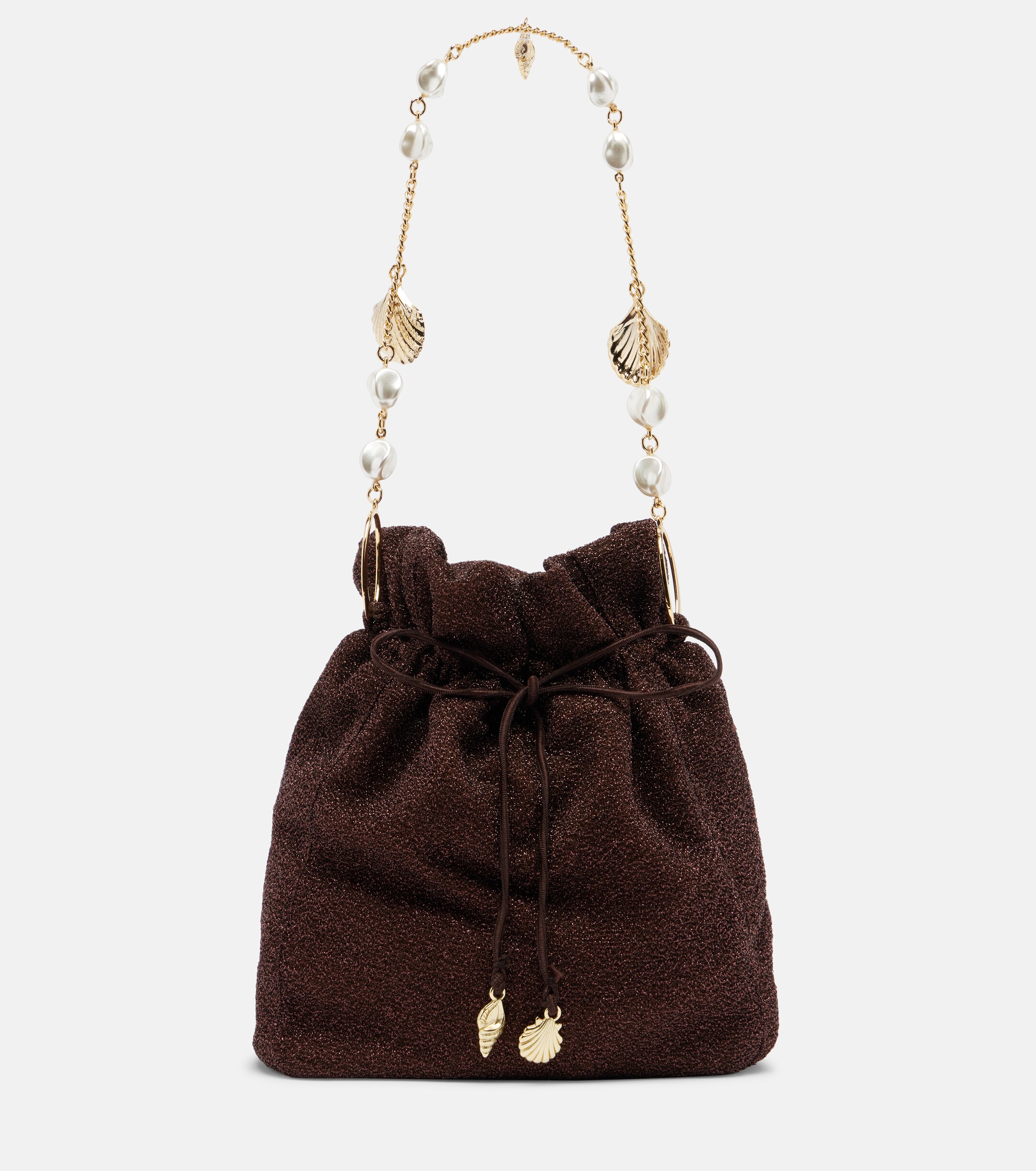 Oséree Lumière Small embellished bucket bag