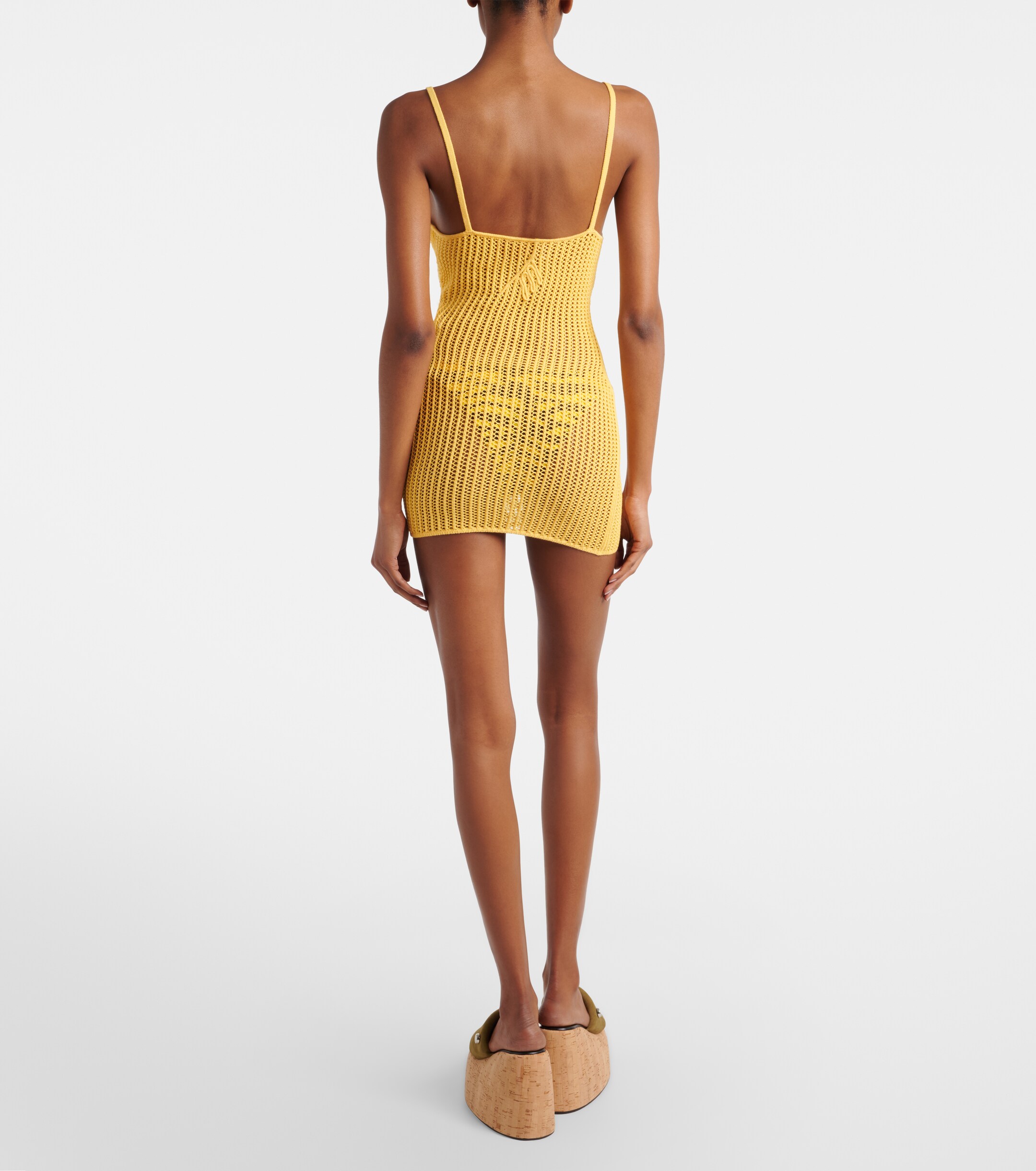 THE ATTICO - Crochet cotton-blend minidress | Plush