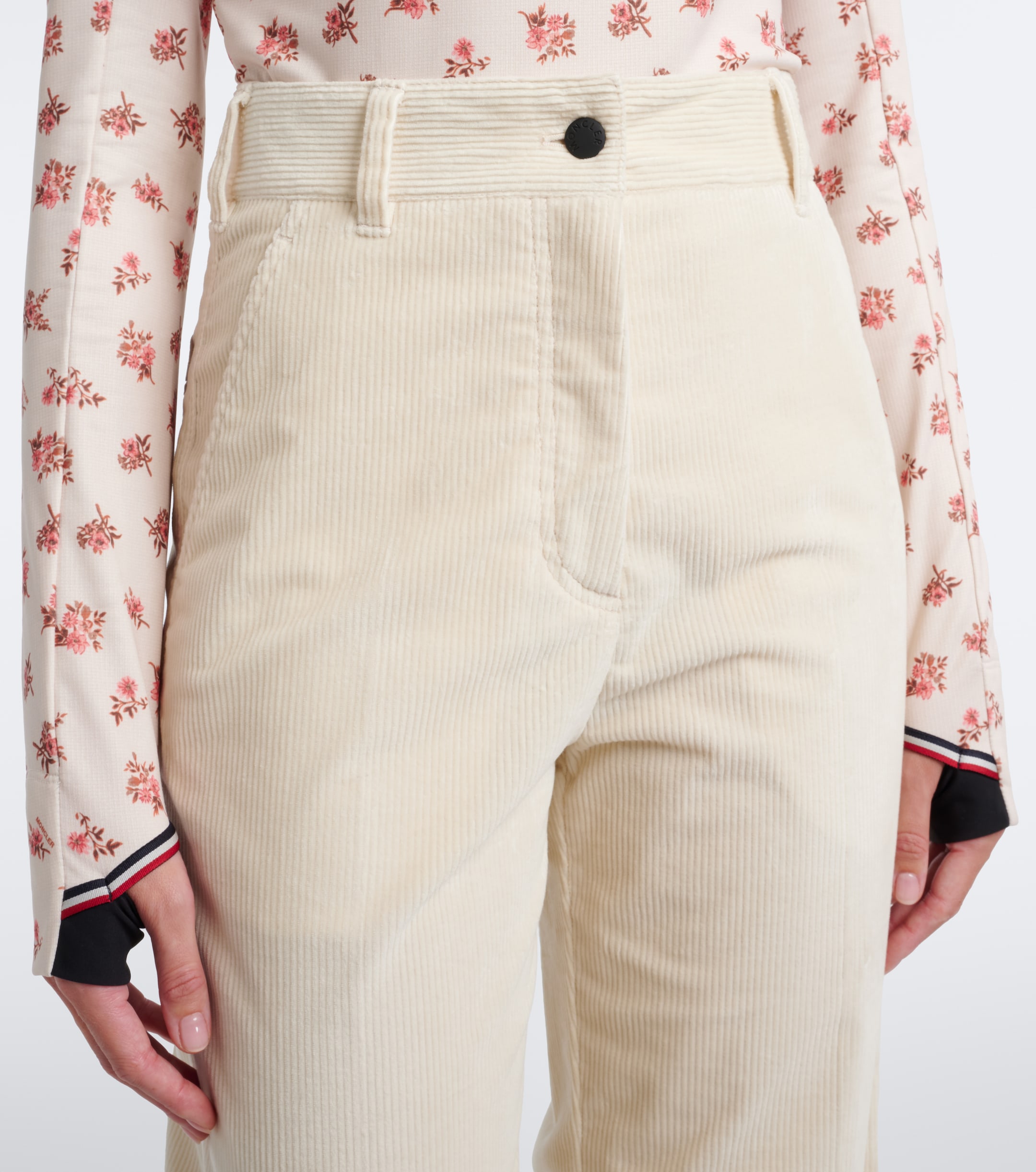 MONCLER GRENOBLE Moncler Grenoble Cotton corduroy wide-leg pants