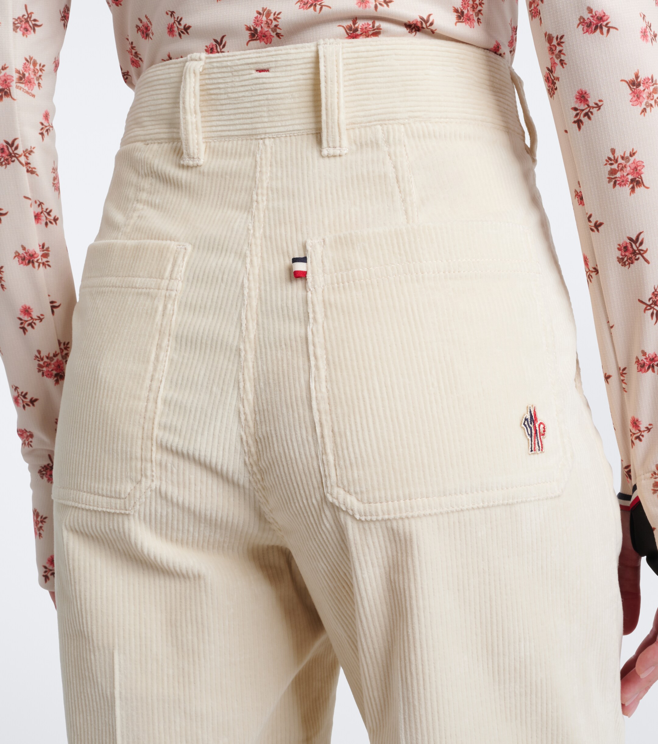 MONCLER GRENOBLE Moncler Grenoble Cotton corduroy wide-leg pants