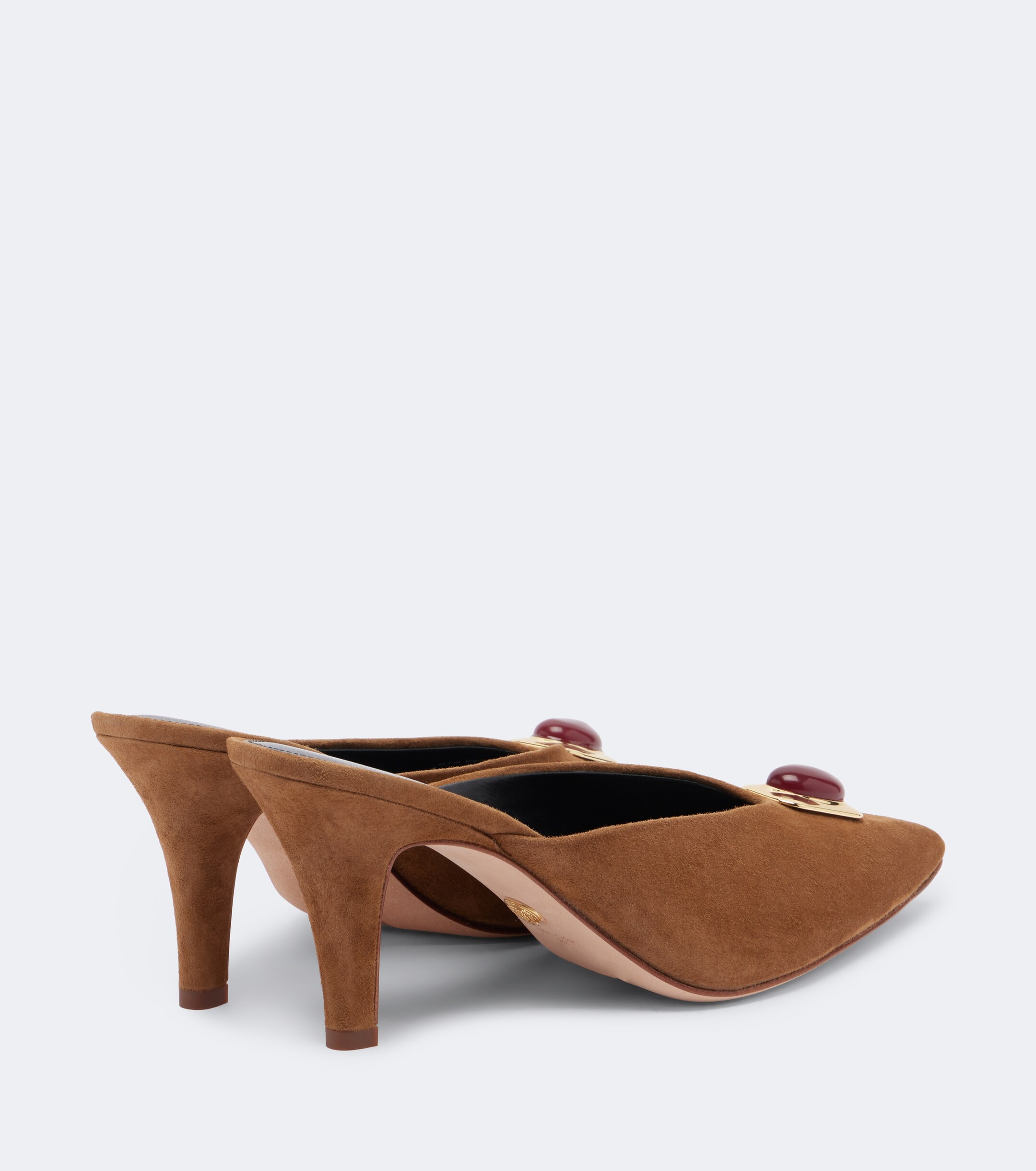 Veronica Beard Veronica Beard Rochelle embellished suede mules