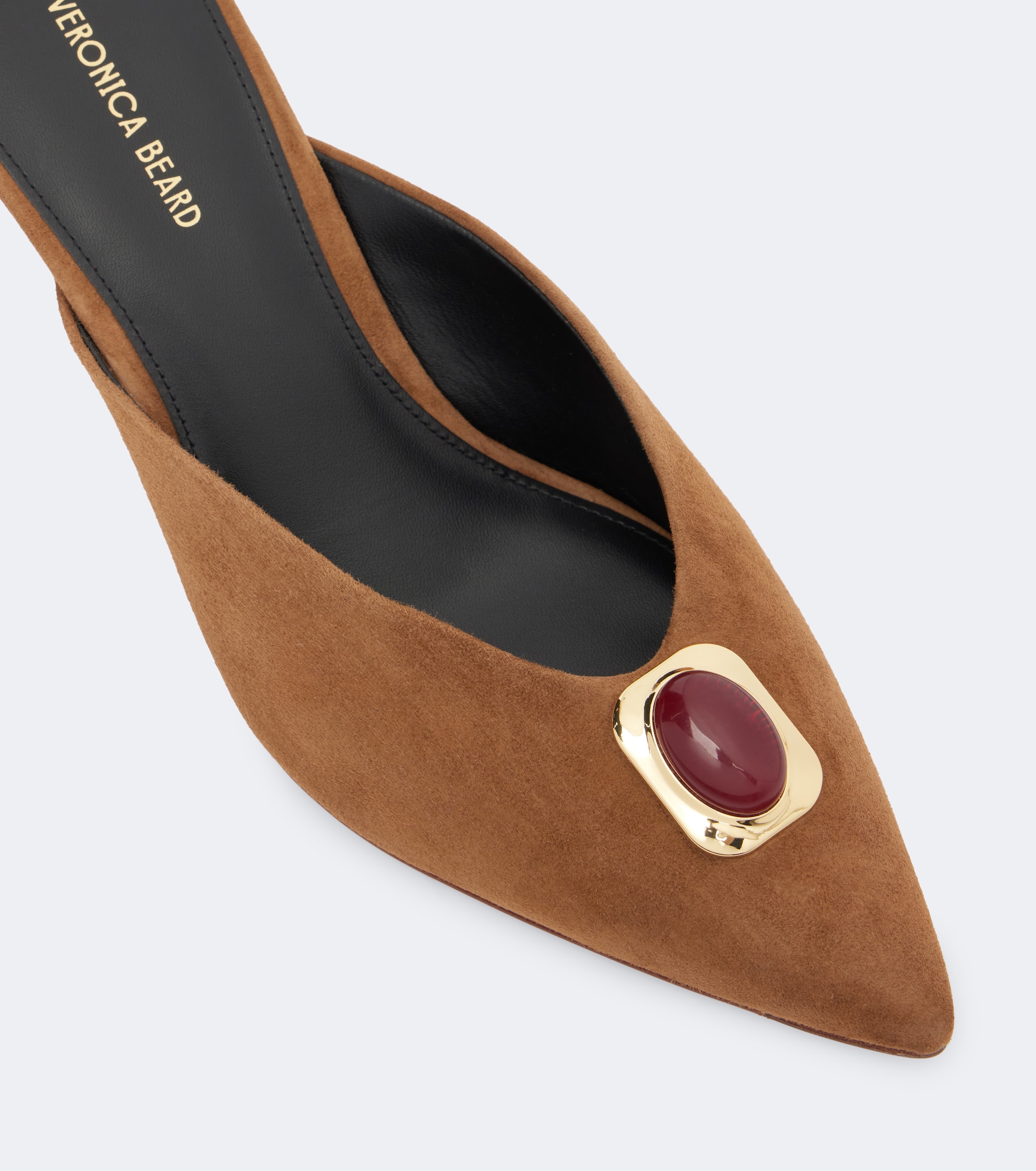 Veronica Beard Veronica Beard Rochelle embellished suede mules