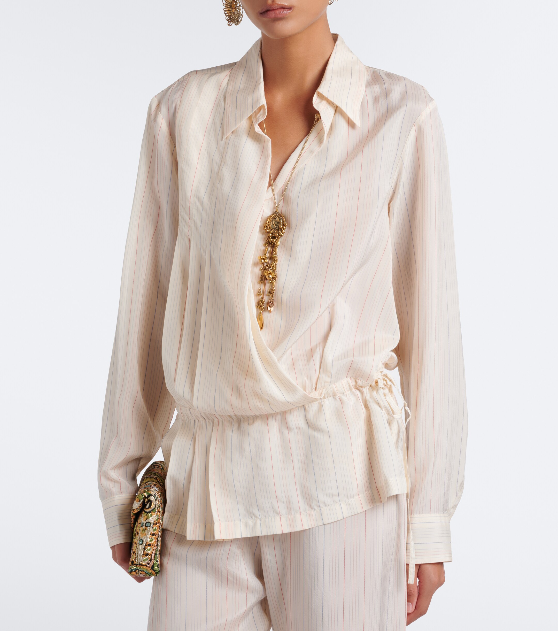 Dries Van Noten Dries Van Noten Striped wrap top