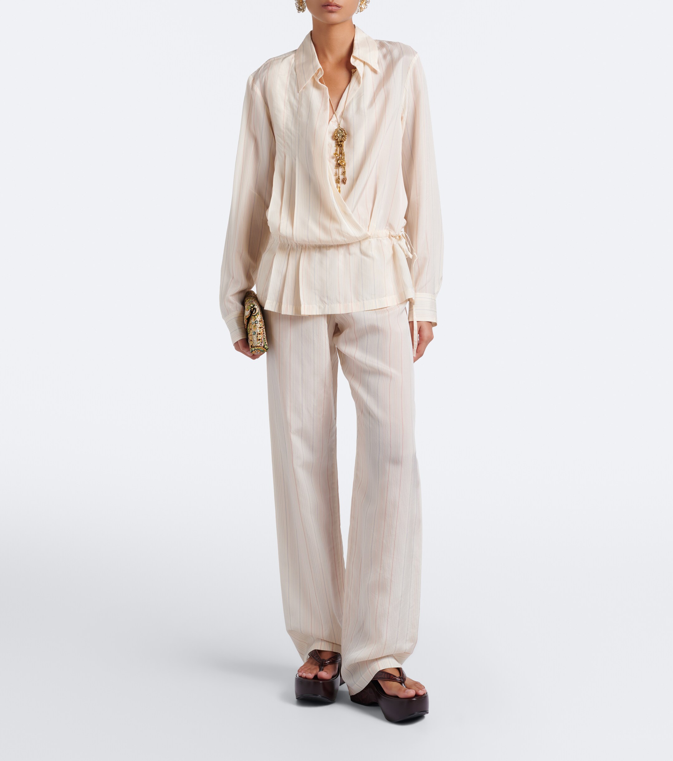 Dries Van Noten Dries Van Noten Striped wrap top