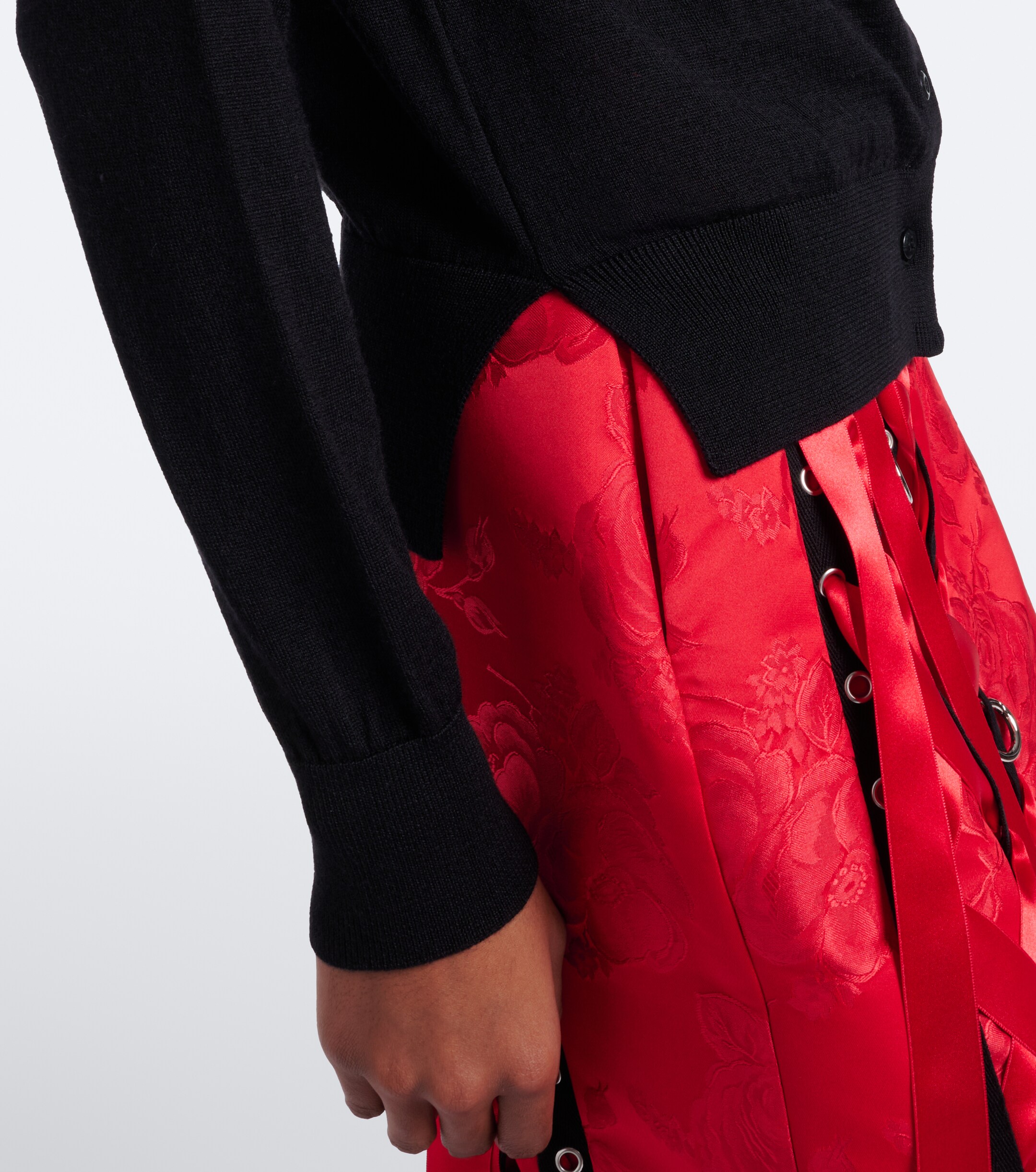 Simone Rocha Simone Rocha Embellished wool and silk cardigan