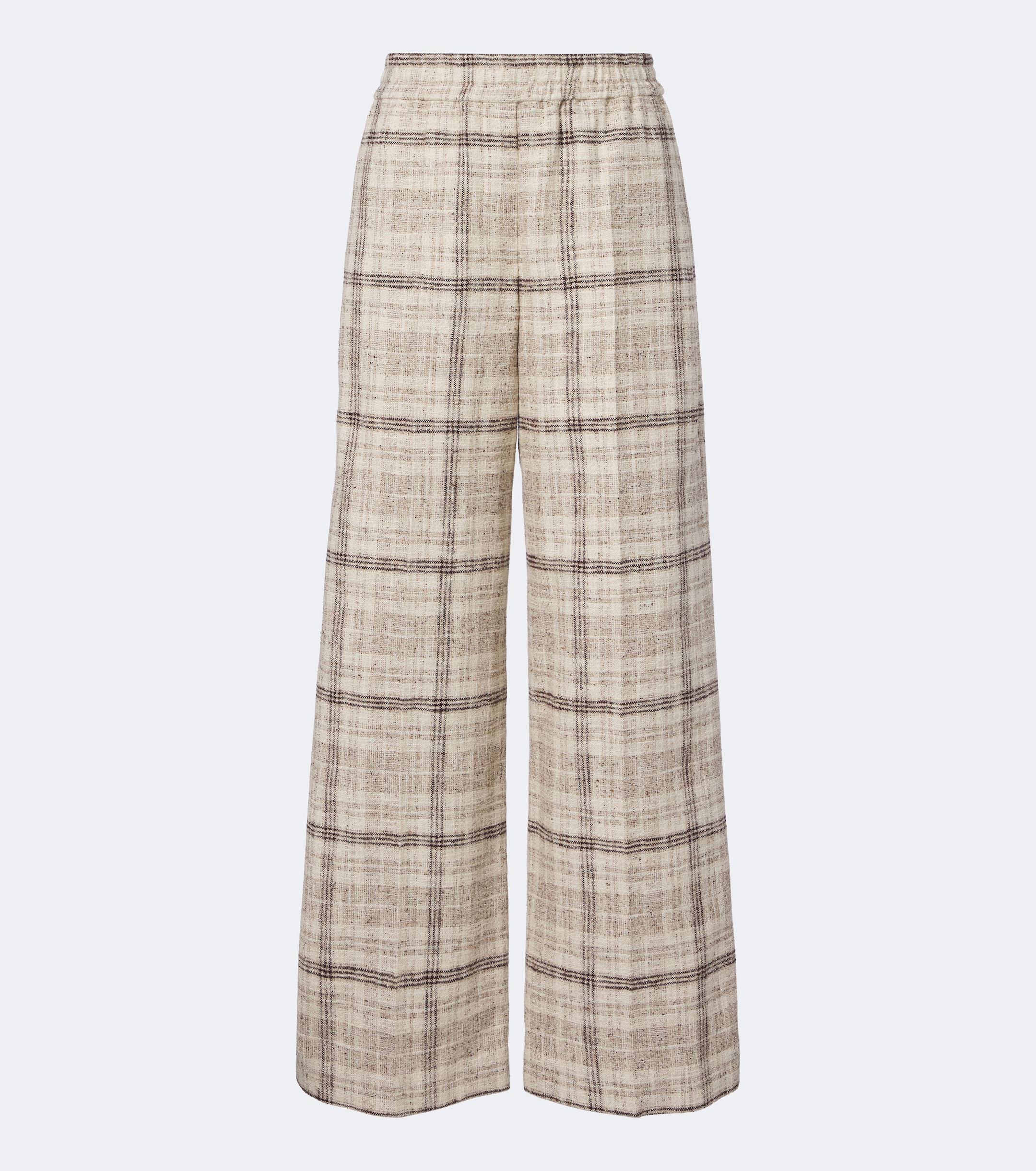 Brunello Cucinelli Brunello Cucinelli Cotton, silk, and hemp-blend wide-leg pants