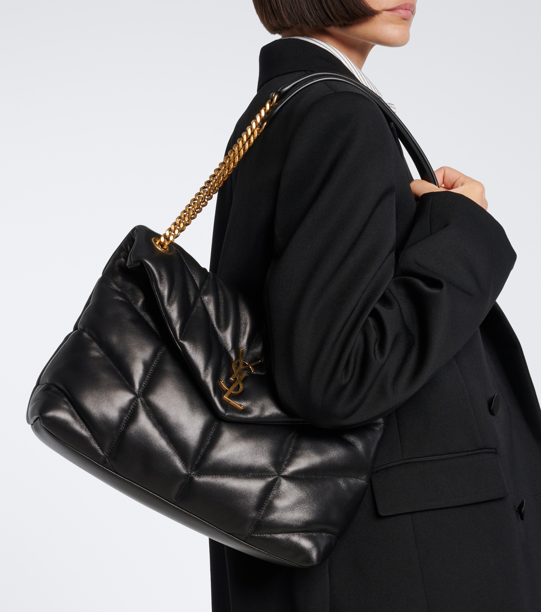Saint Laurent Puffer Medium leather shoulder bag