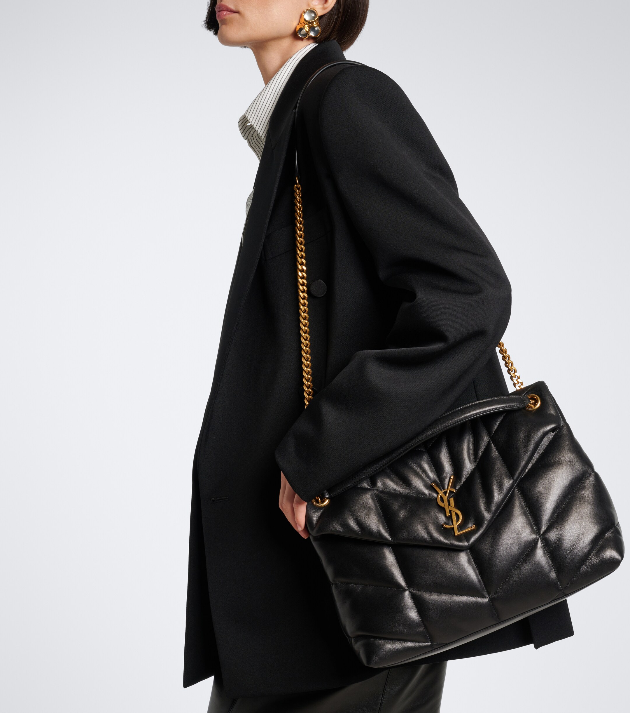 Saint Laurent Puffer Medium leather shoulder bag