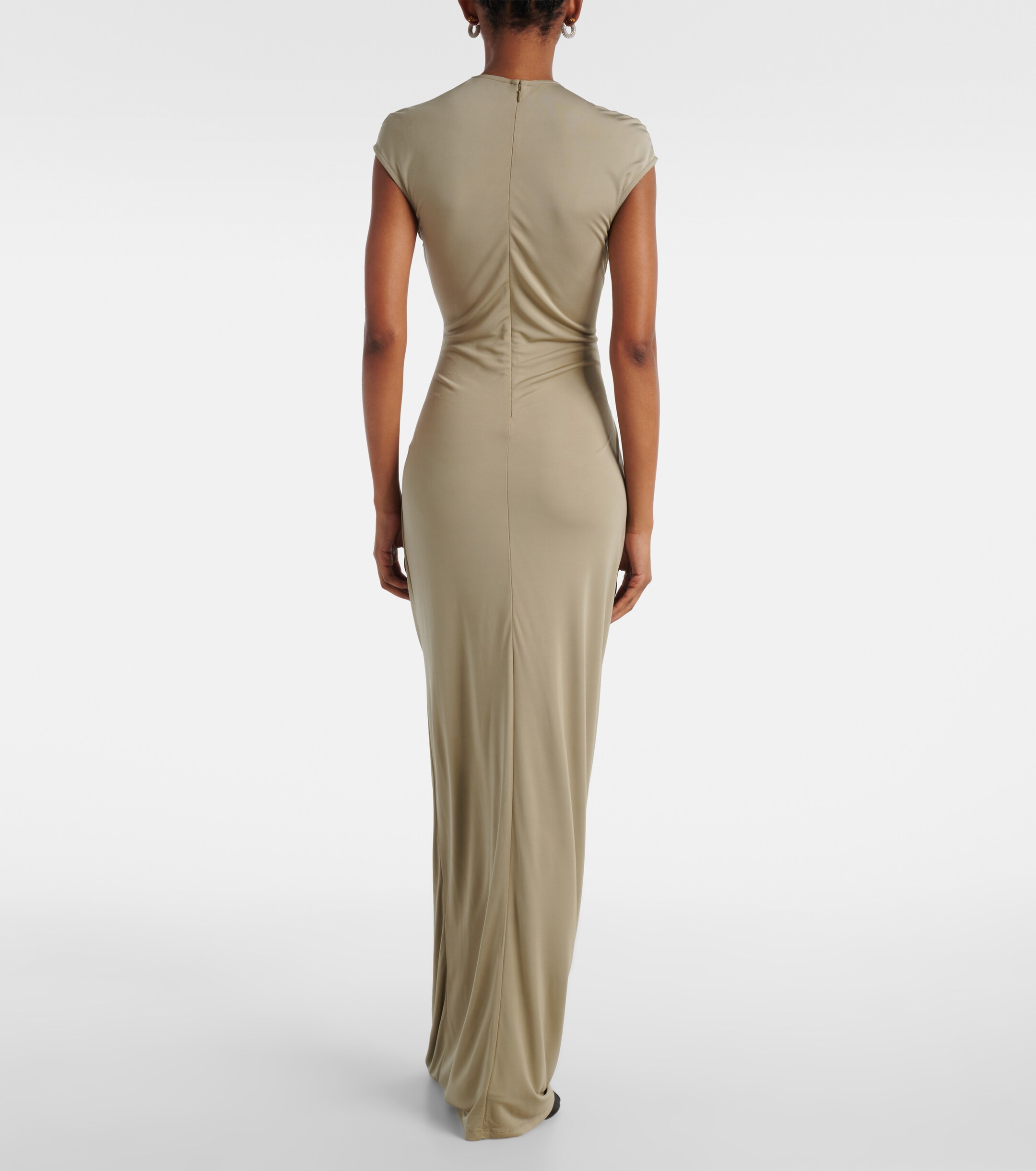 Christopher Esber Duo Bezel Quartz jersey maxi dress