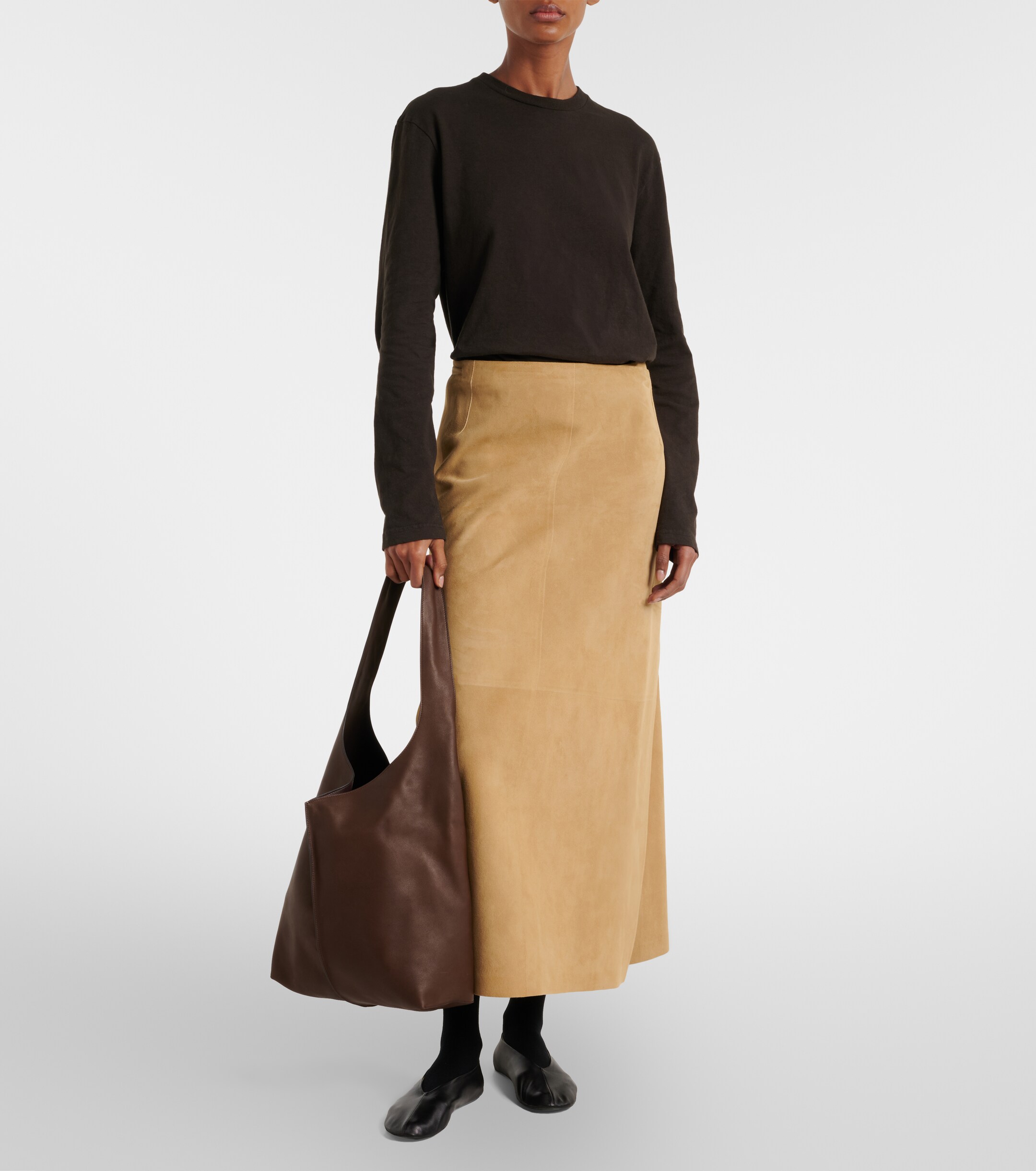 The Row Bindle Medium leather shoulder bag