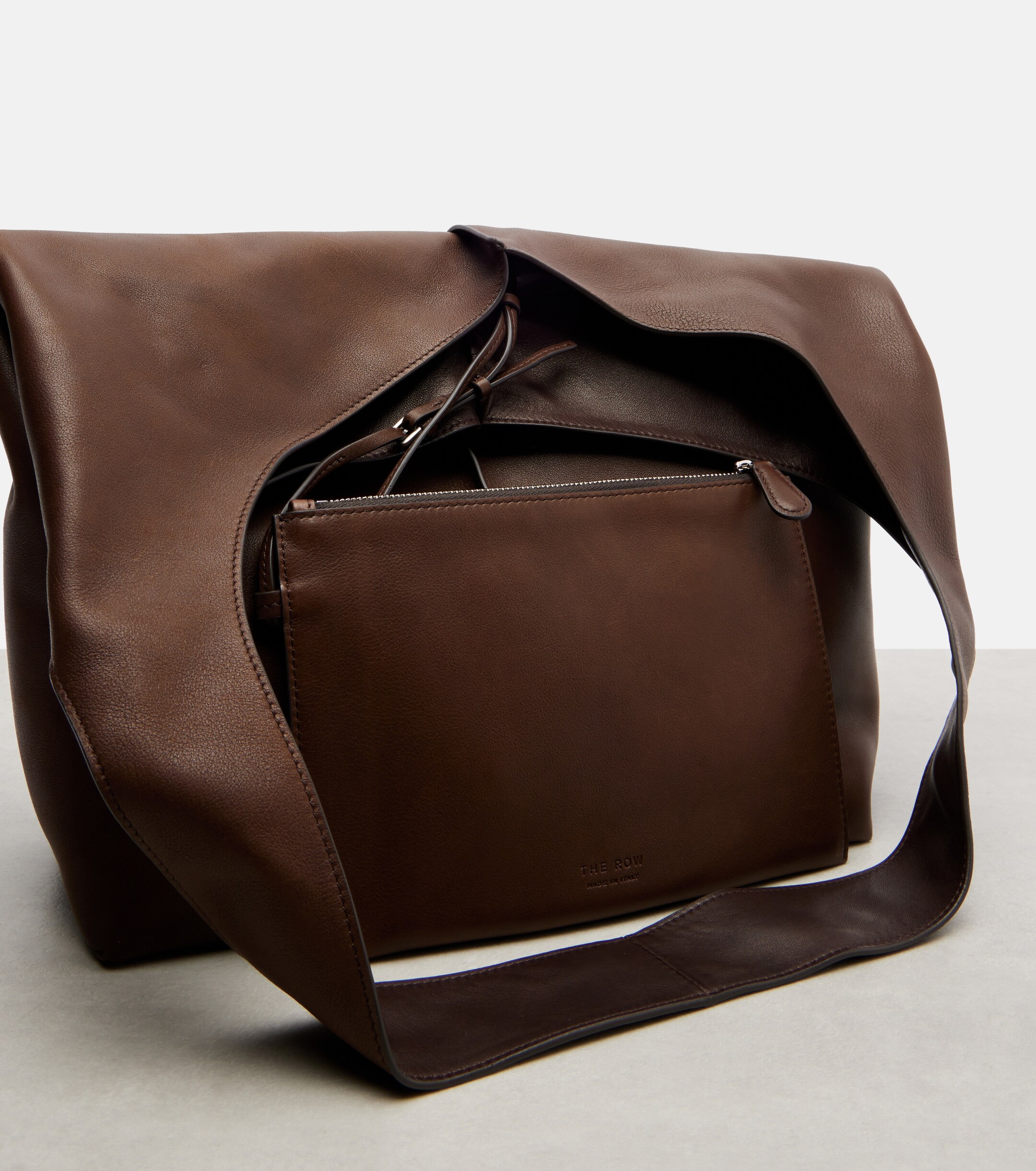 The Row Bindle Medium leather shoulder bag