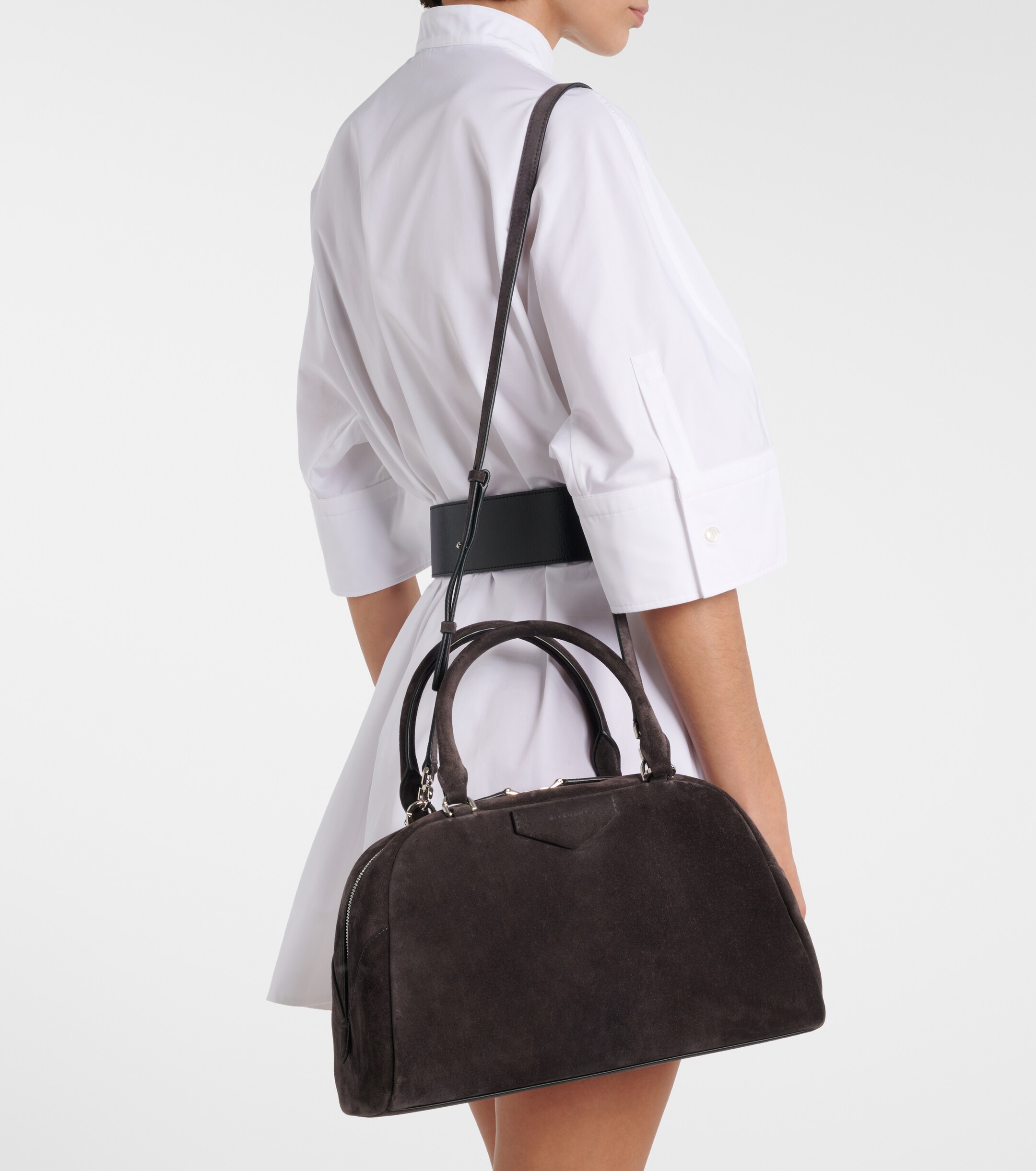 Givenchy Antigona East-West Medium suede tote bag