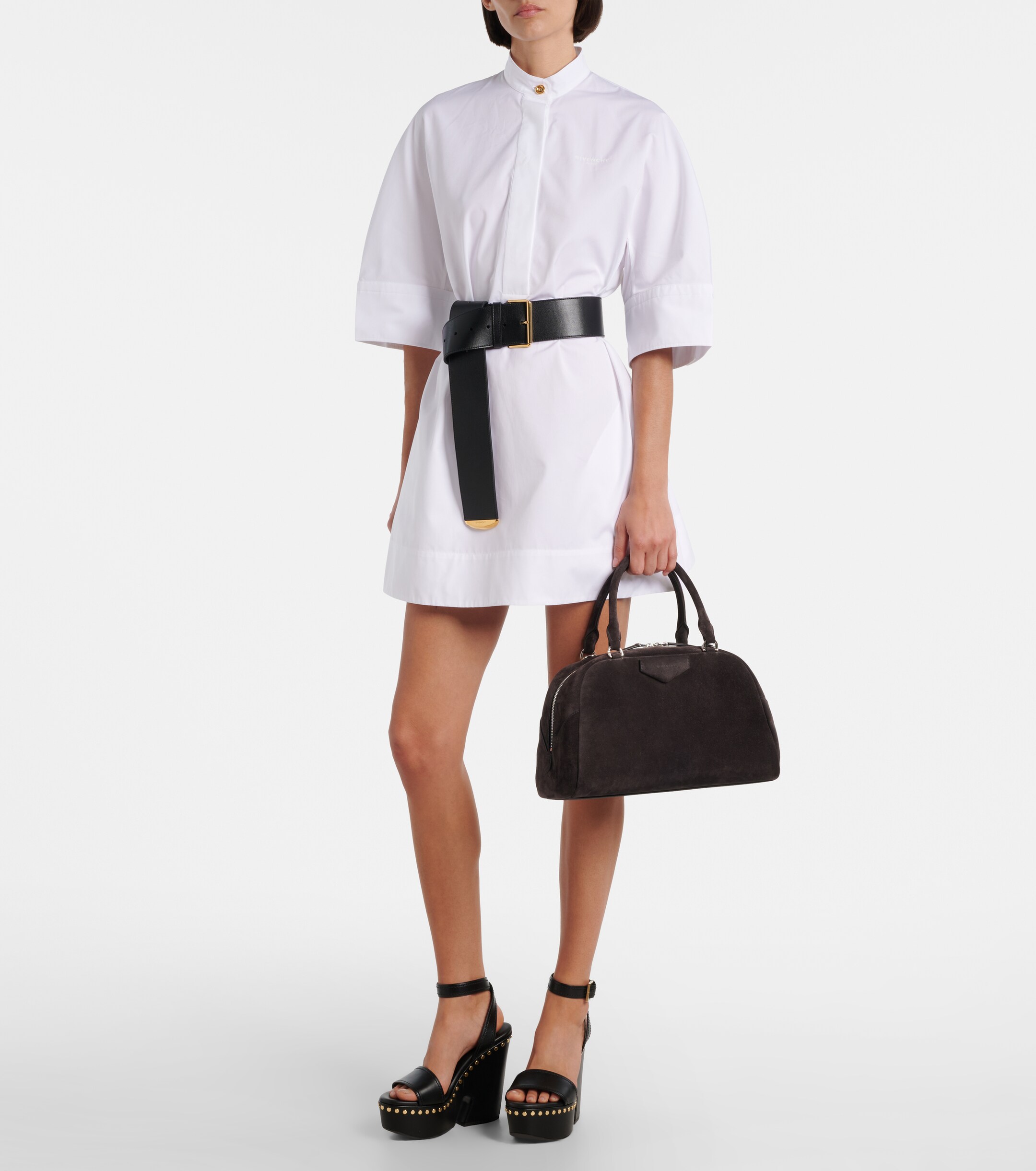 Givenchy Antigona East-West Medium suede tote bag