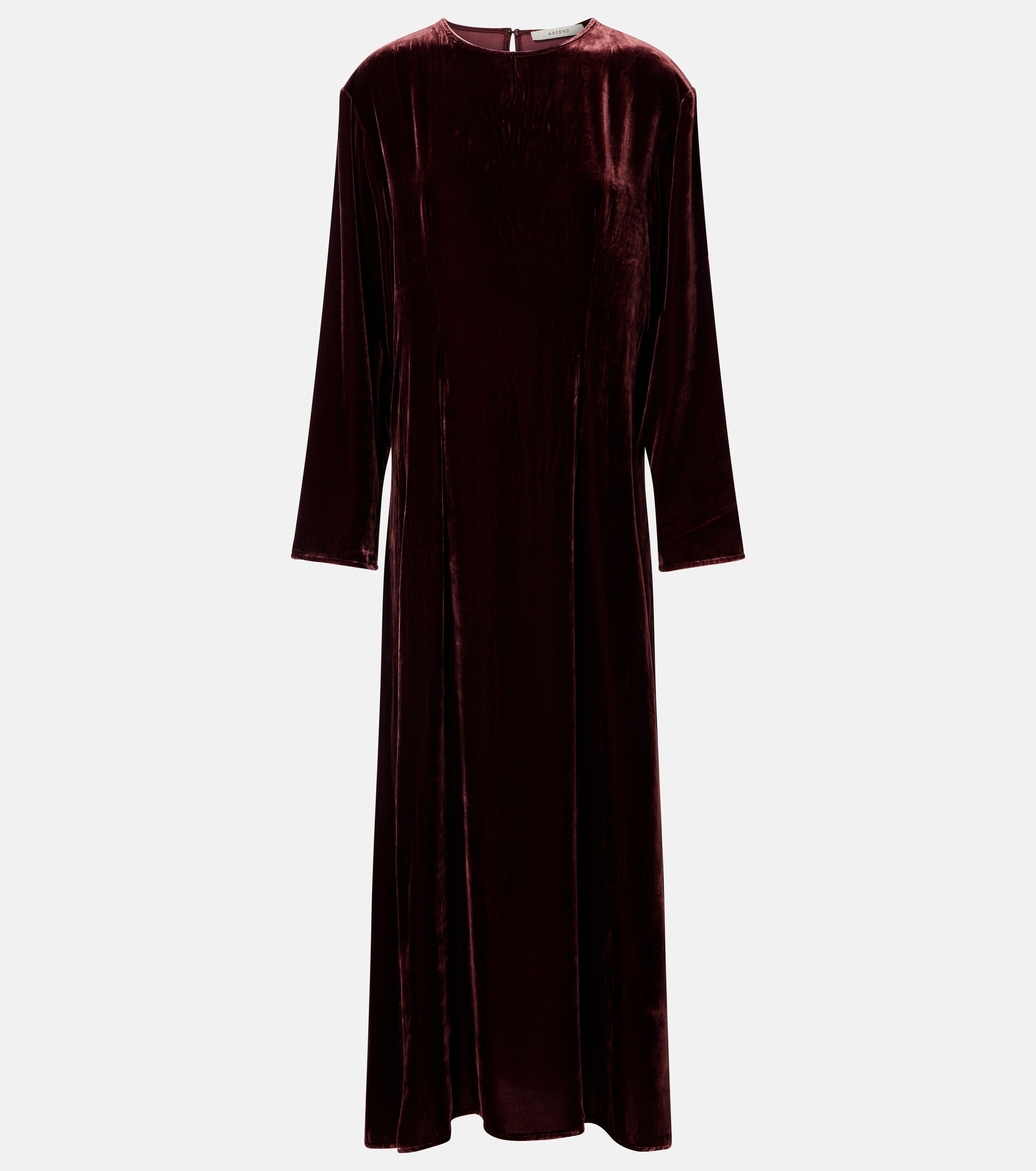 Asceno Jody velvet midi dress