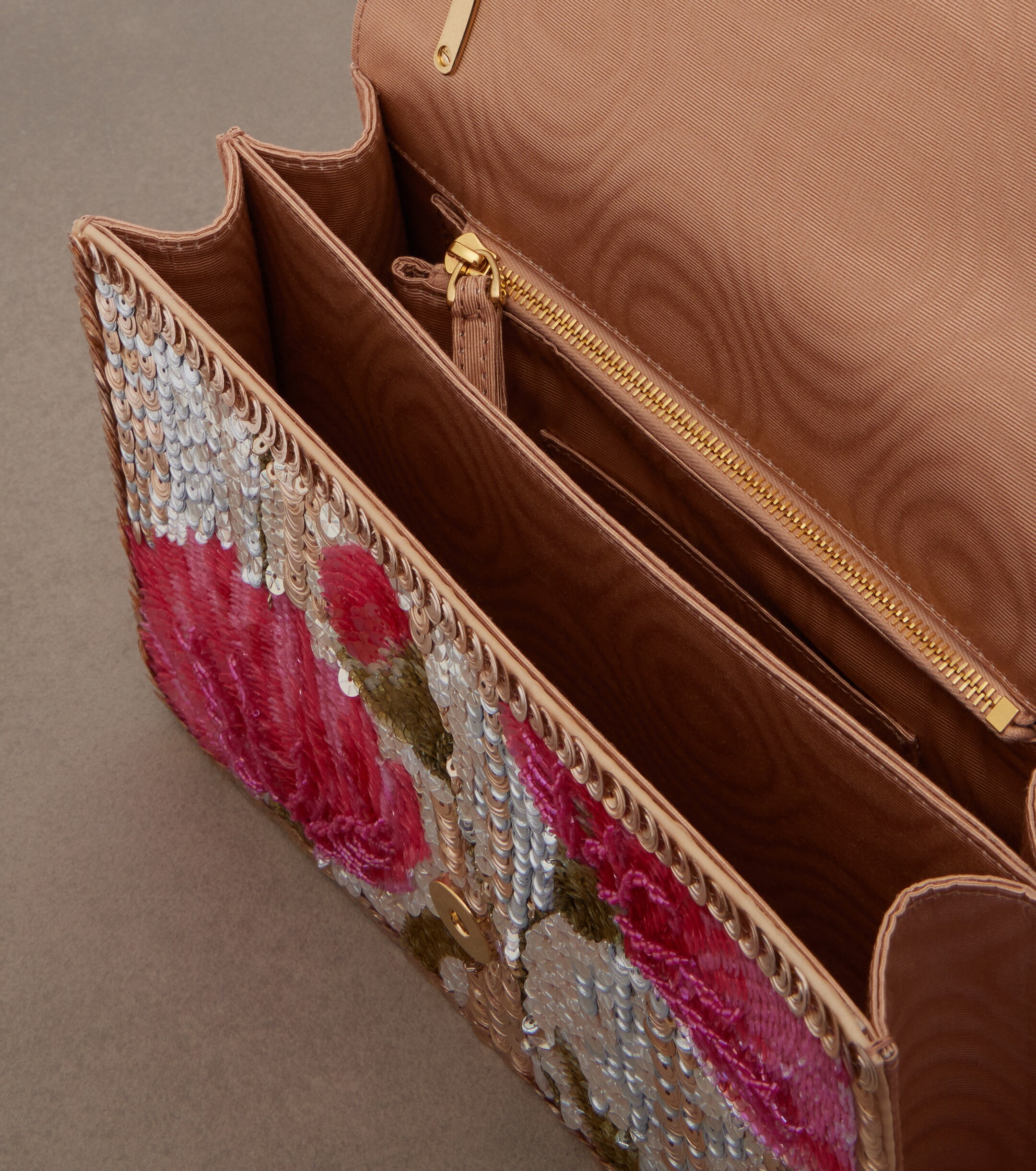 Valentino Garavani Vain Small sequined floral shoulder bag thumbnail