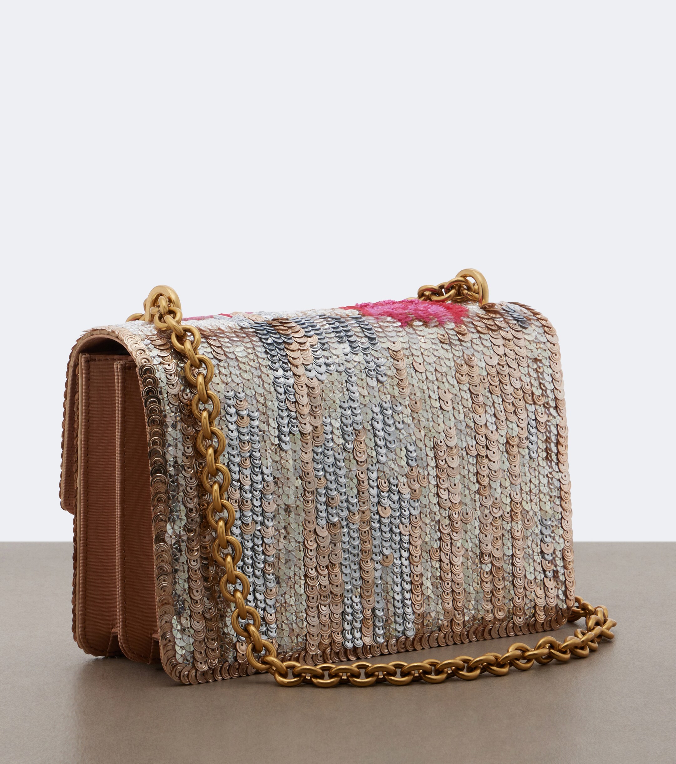 Valentino Garavani Vain Small sequined floral shoulder bag thumbnail