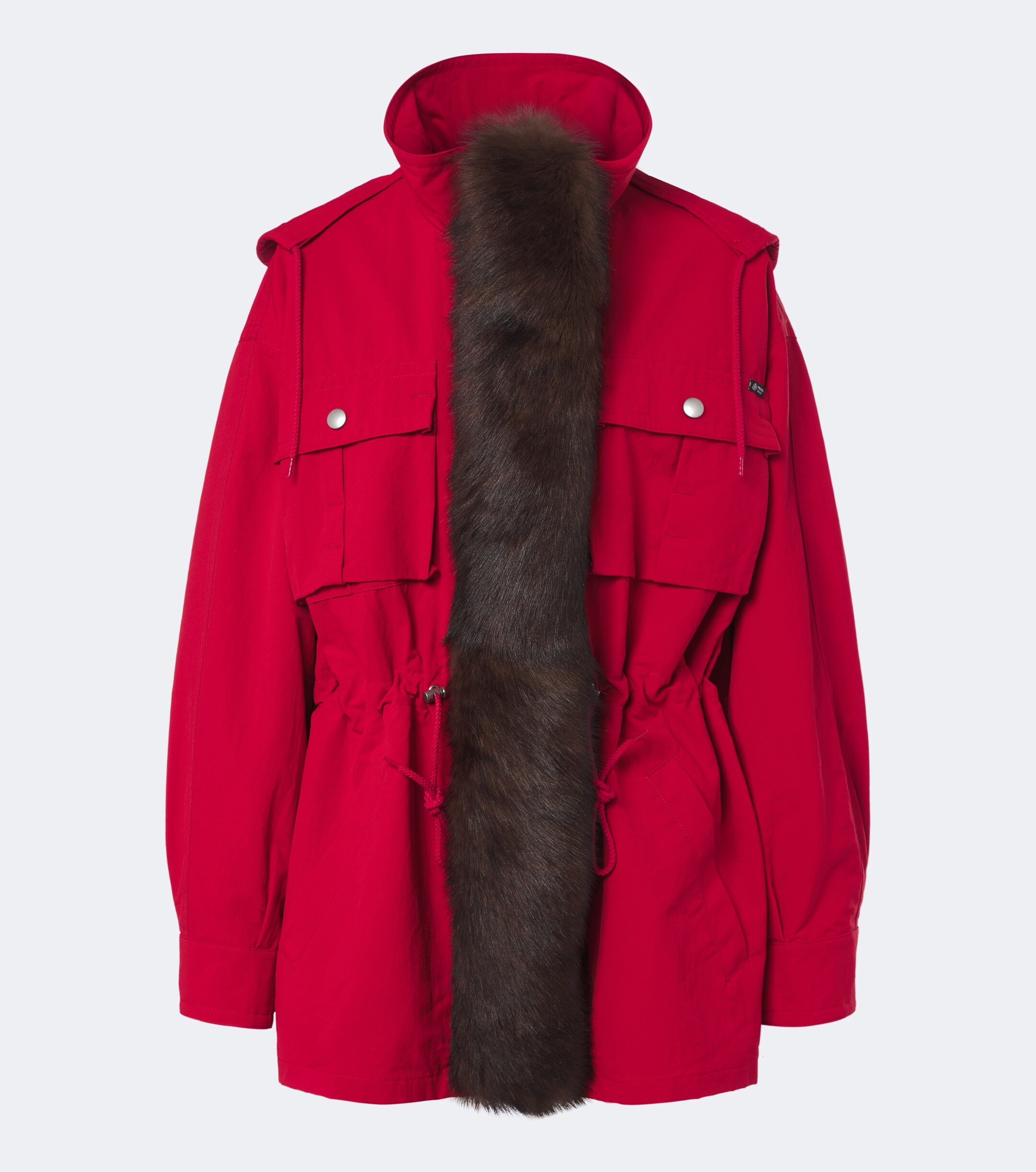 Prada Prada Shearling-trimmed technical parka