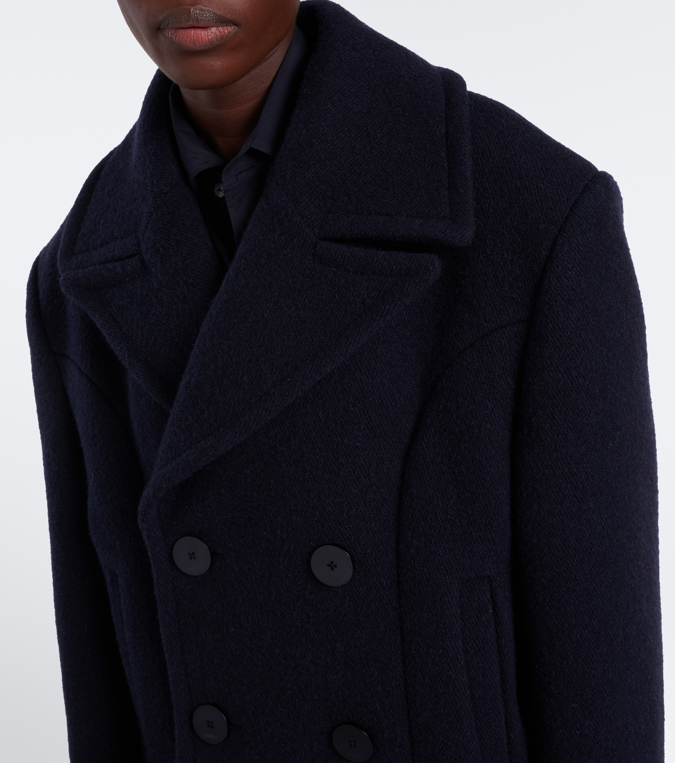 Gucci Gucci Double-breasted wool jacket