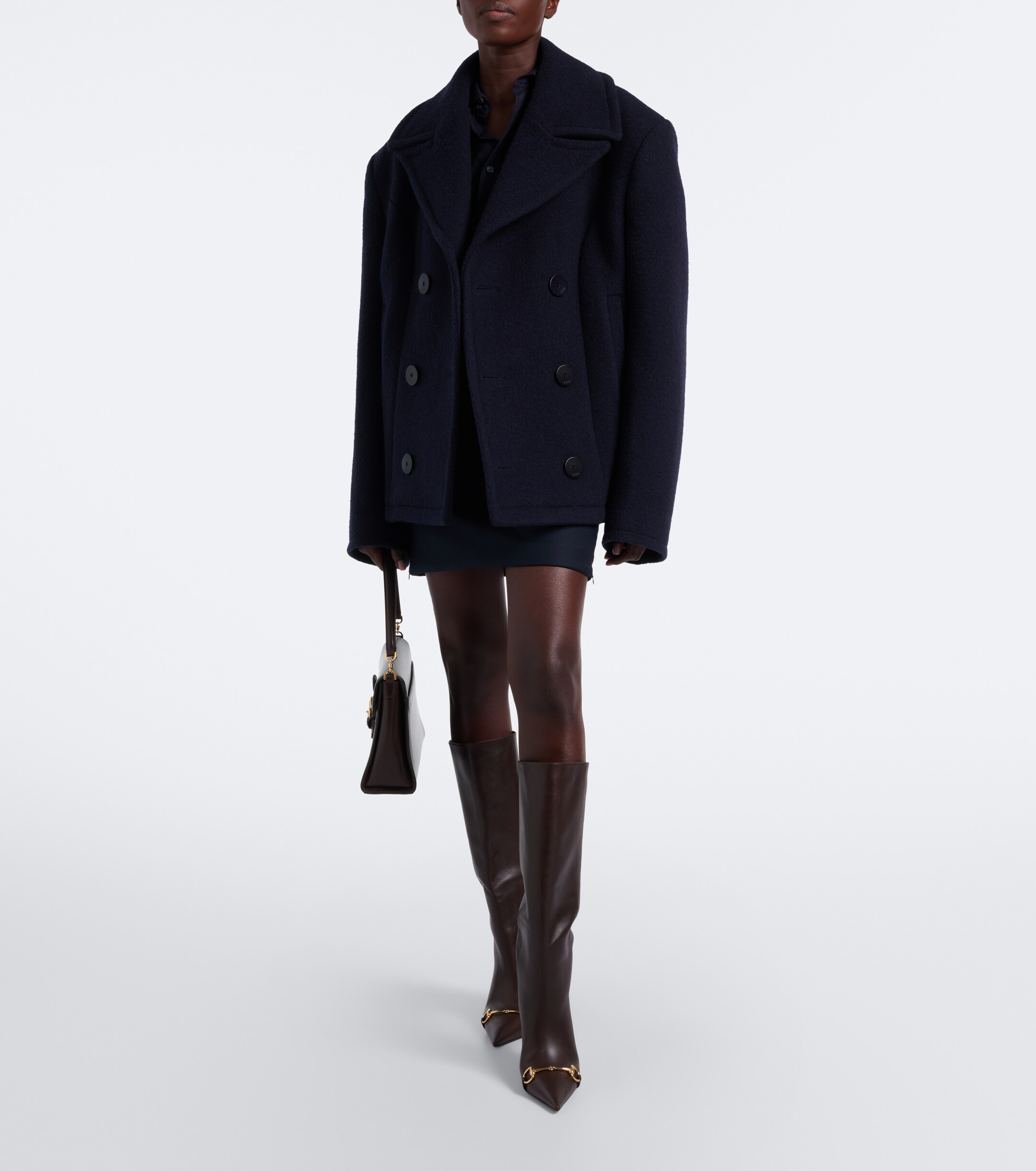 Gucci Gucci Double-breasted wool jacket