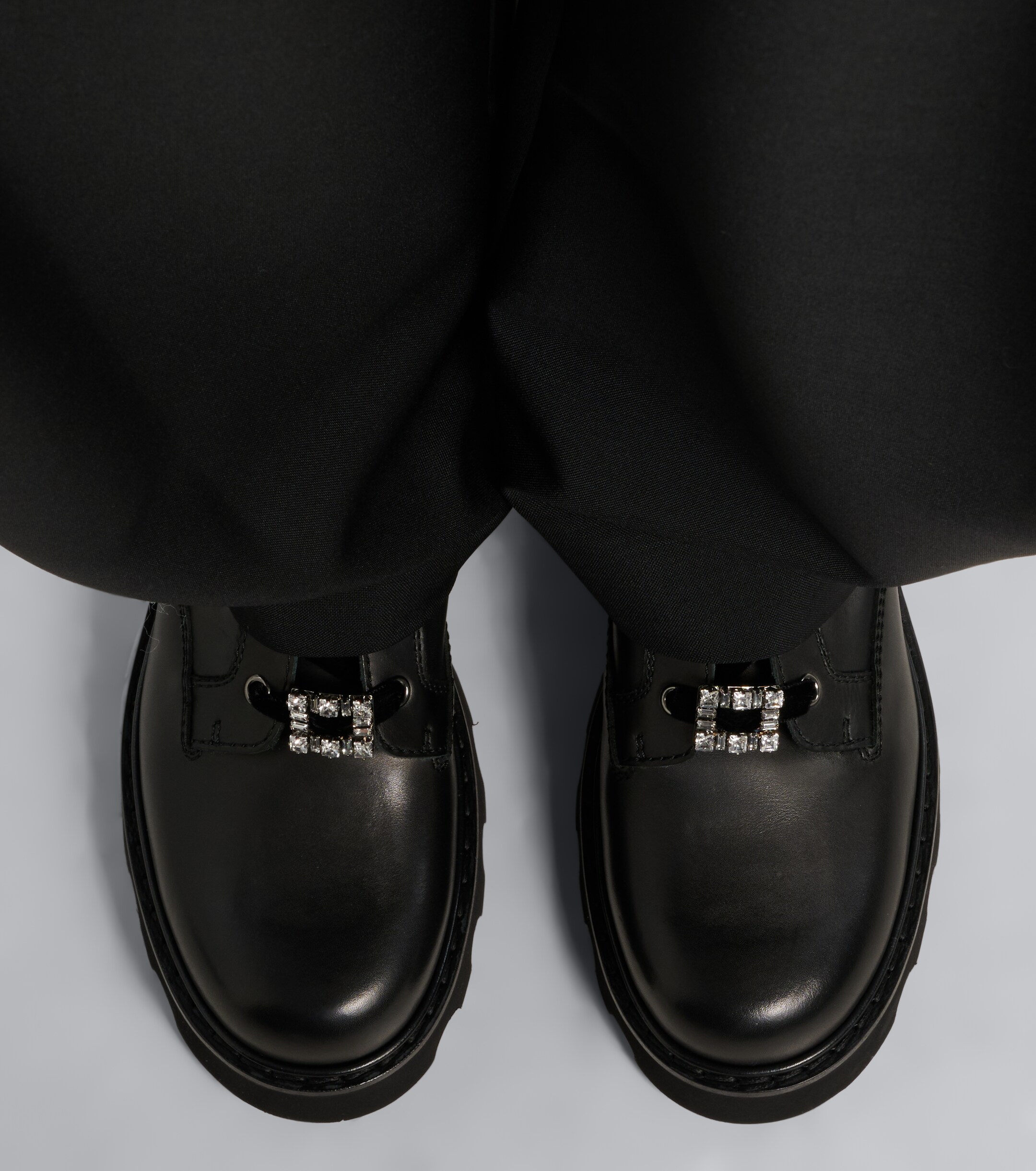 ROGER VIVIER Roger Vivier Viv' Rangers Truck leather lace-up boots