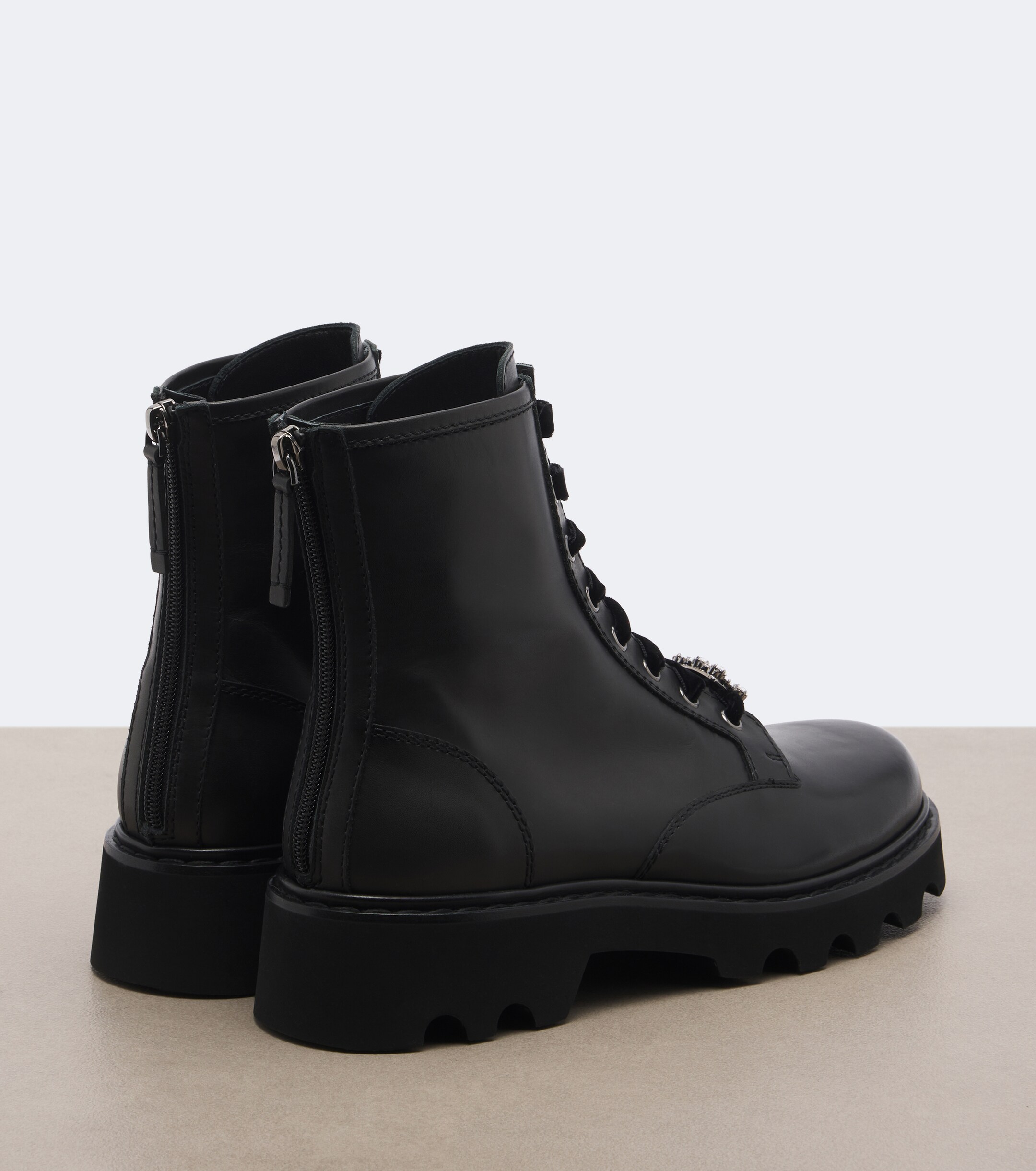 ROGER VIVIER Roger Vivier Viv' Rangers Truck leather lace-up boots