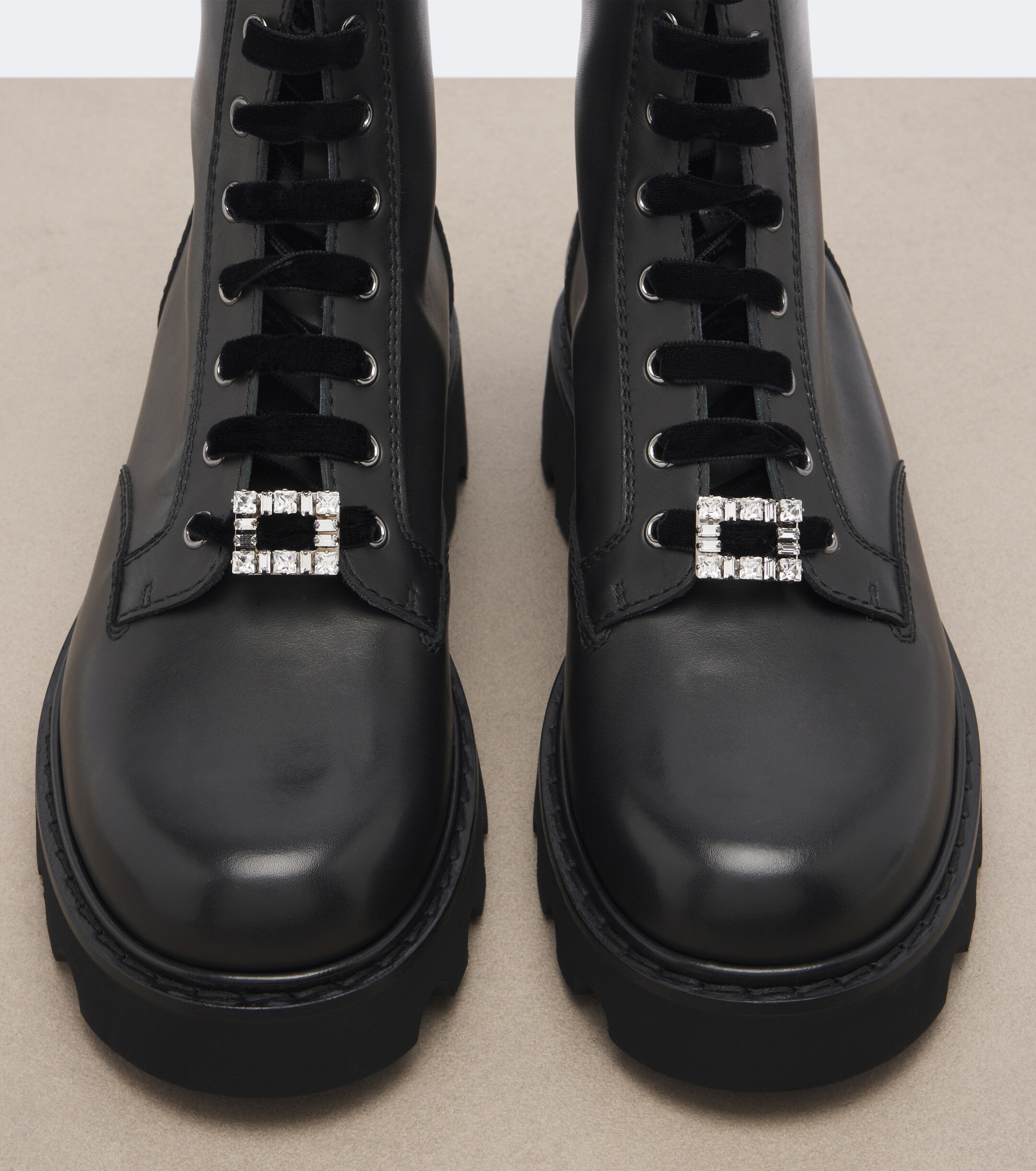ROGER VIVIER Roger Vivier Viv' Rangers Truck leather lace-up boots