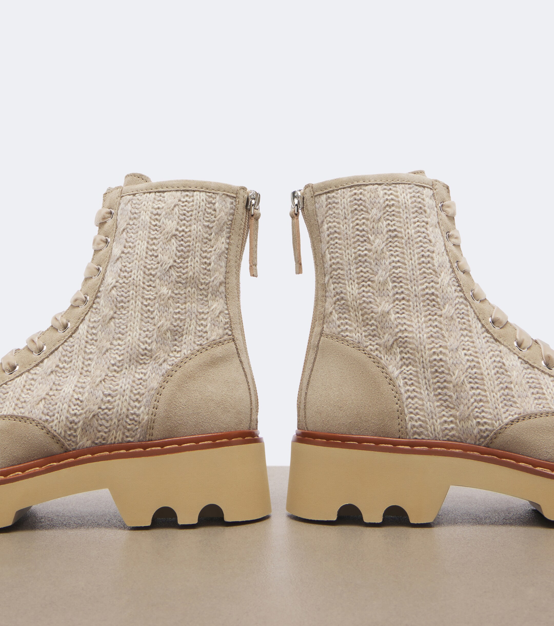 ROGER VIVIER Roger Vivier Viv' Rangers Truck knitted suede ankle boots