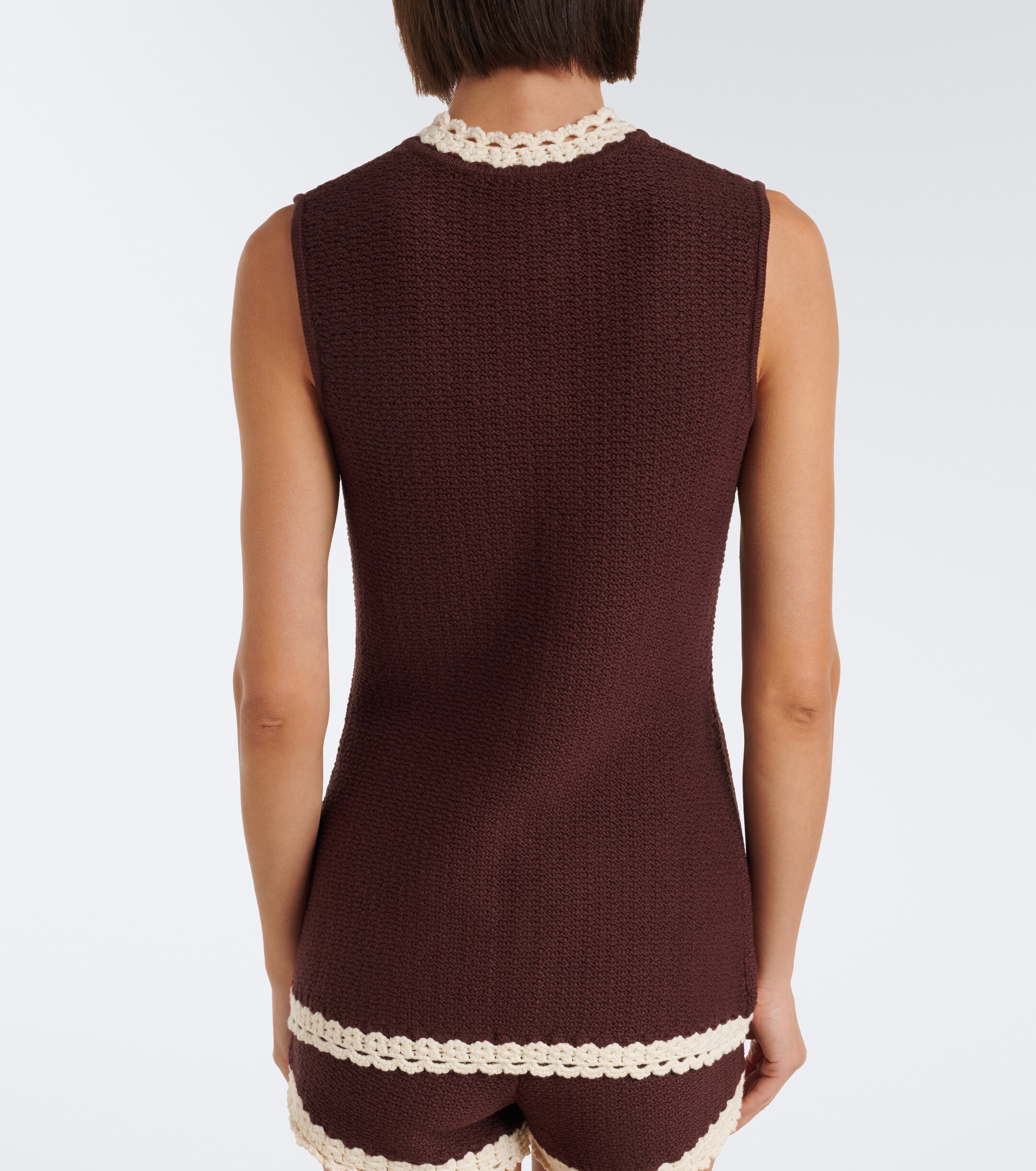 POSSE Posse Hattie crochet-trimmed top