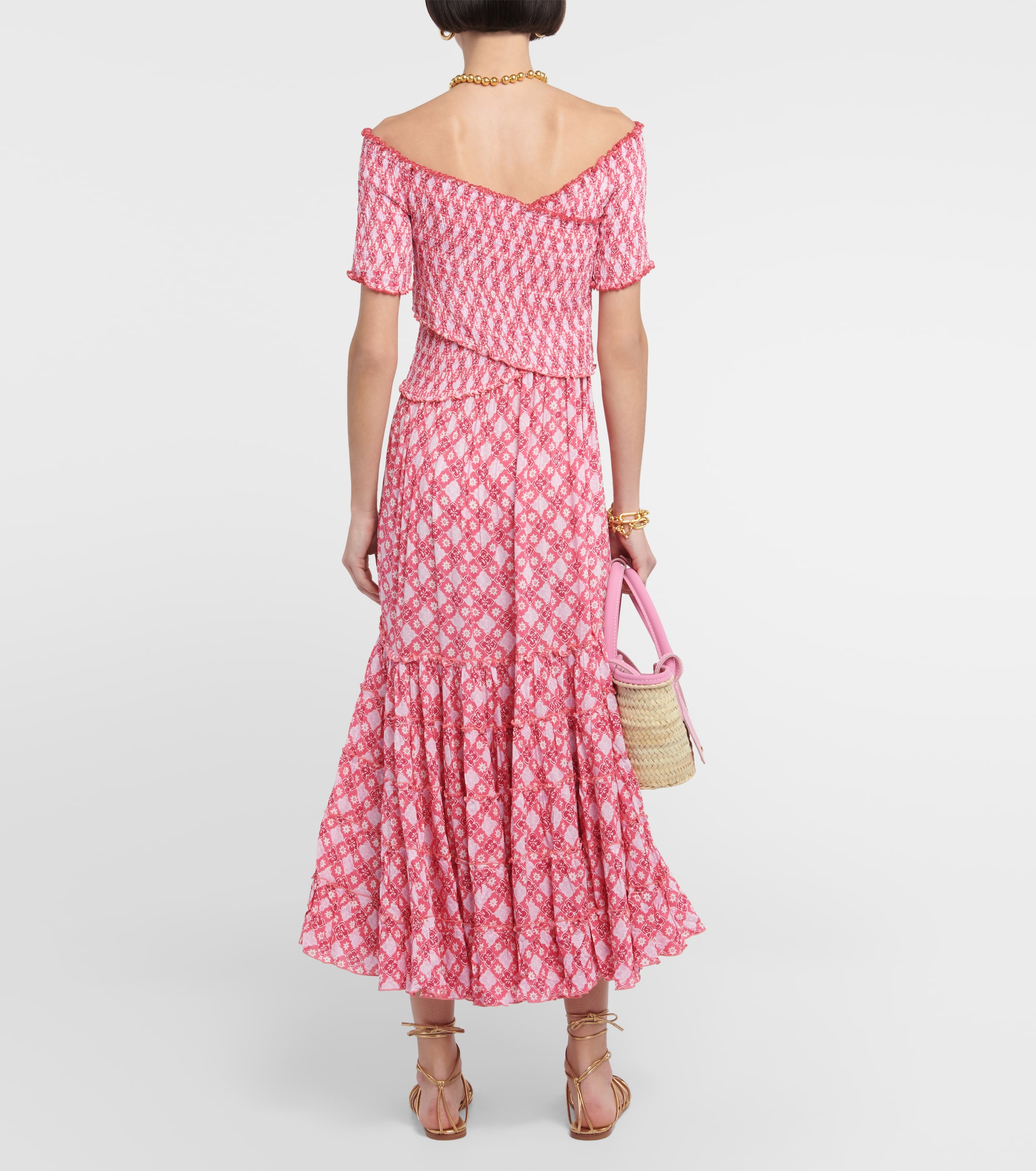 Poupette St Barth Soledad printed midi dress