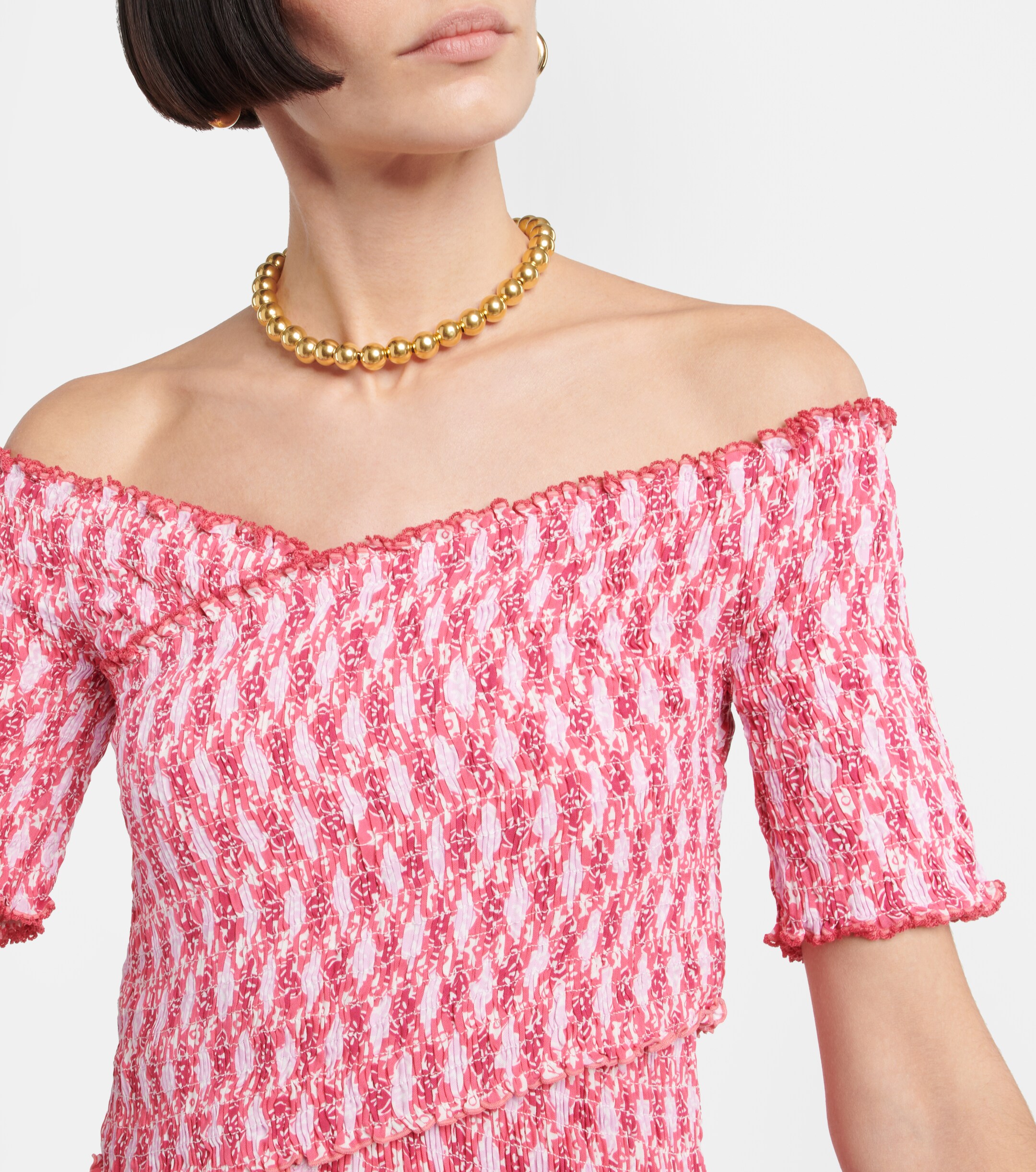 Poupette St Barth Soledad printed midi dress