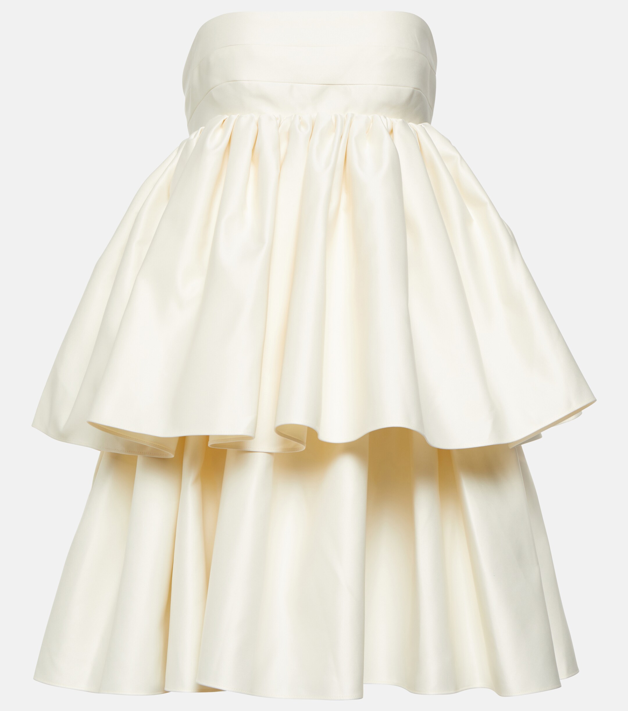 Rotate Strapless twill minidress