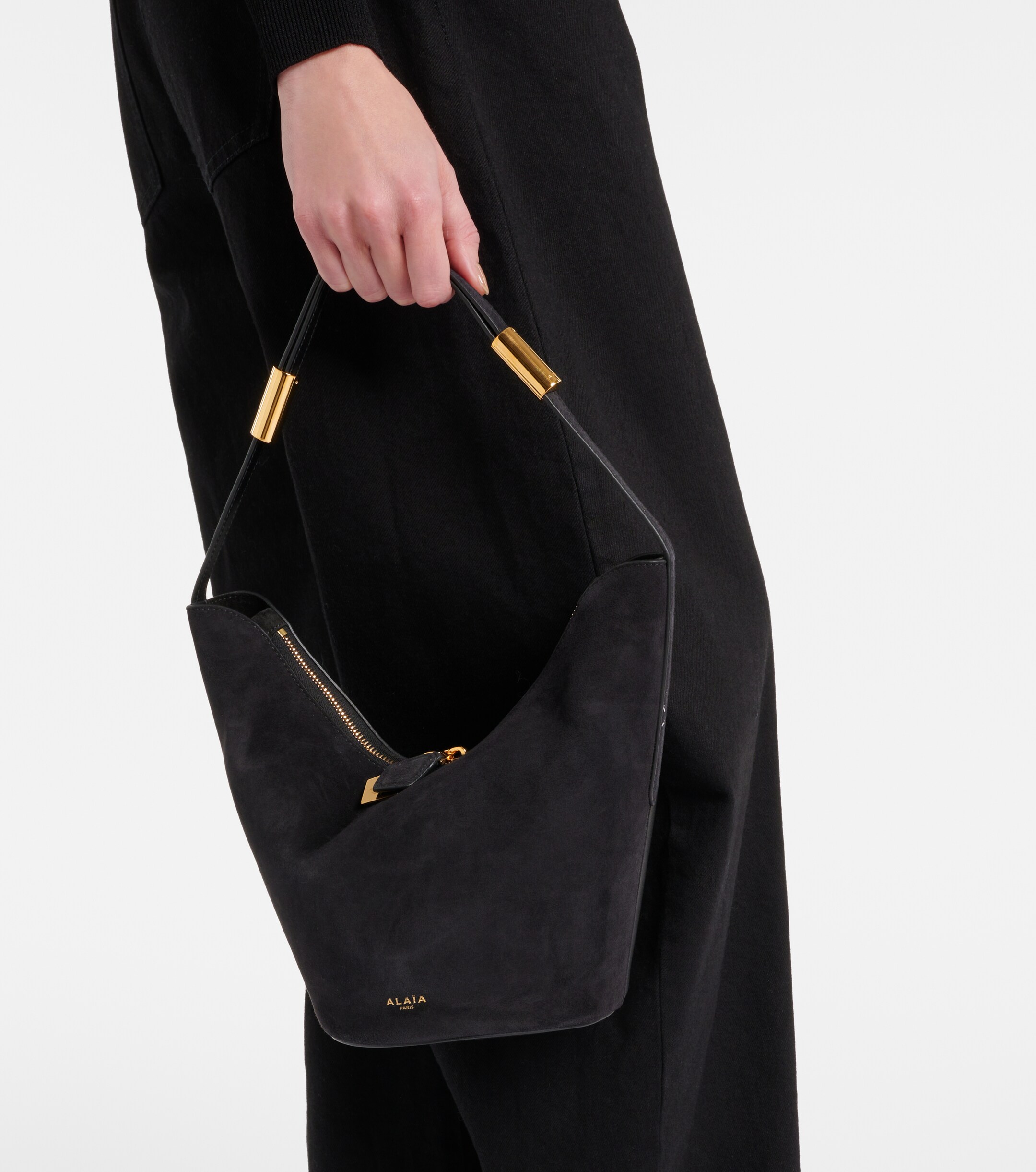 Alaïa Small suede shoulder bag