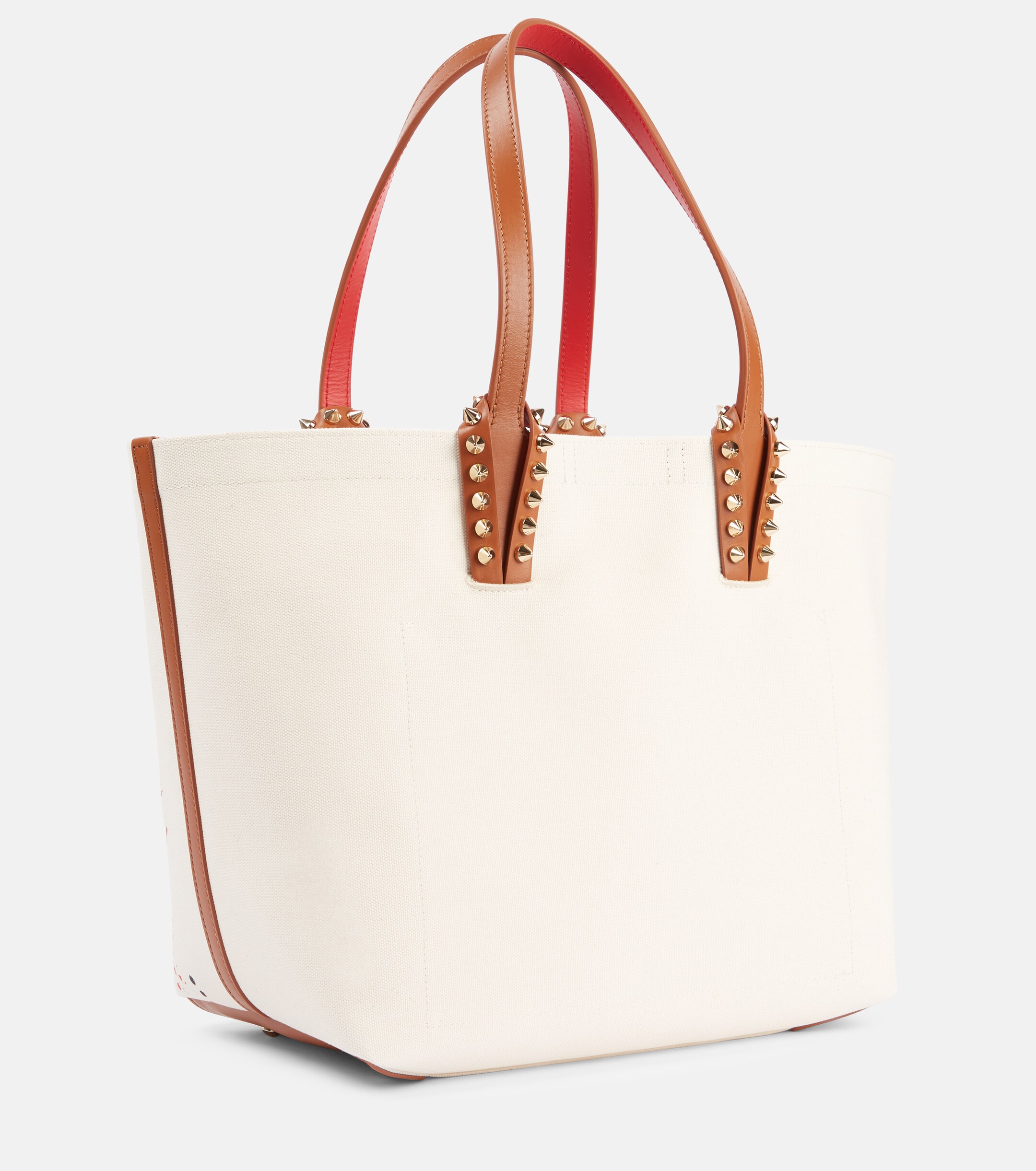 CHRISTIAN LOUBOUTIN Cabata Large leather-trimmed tote bag