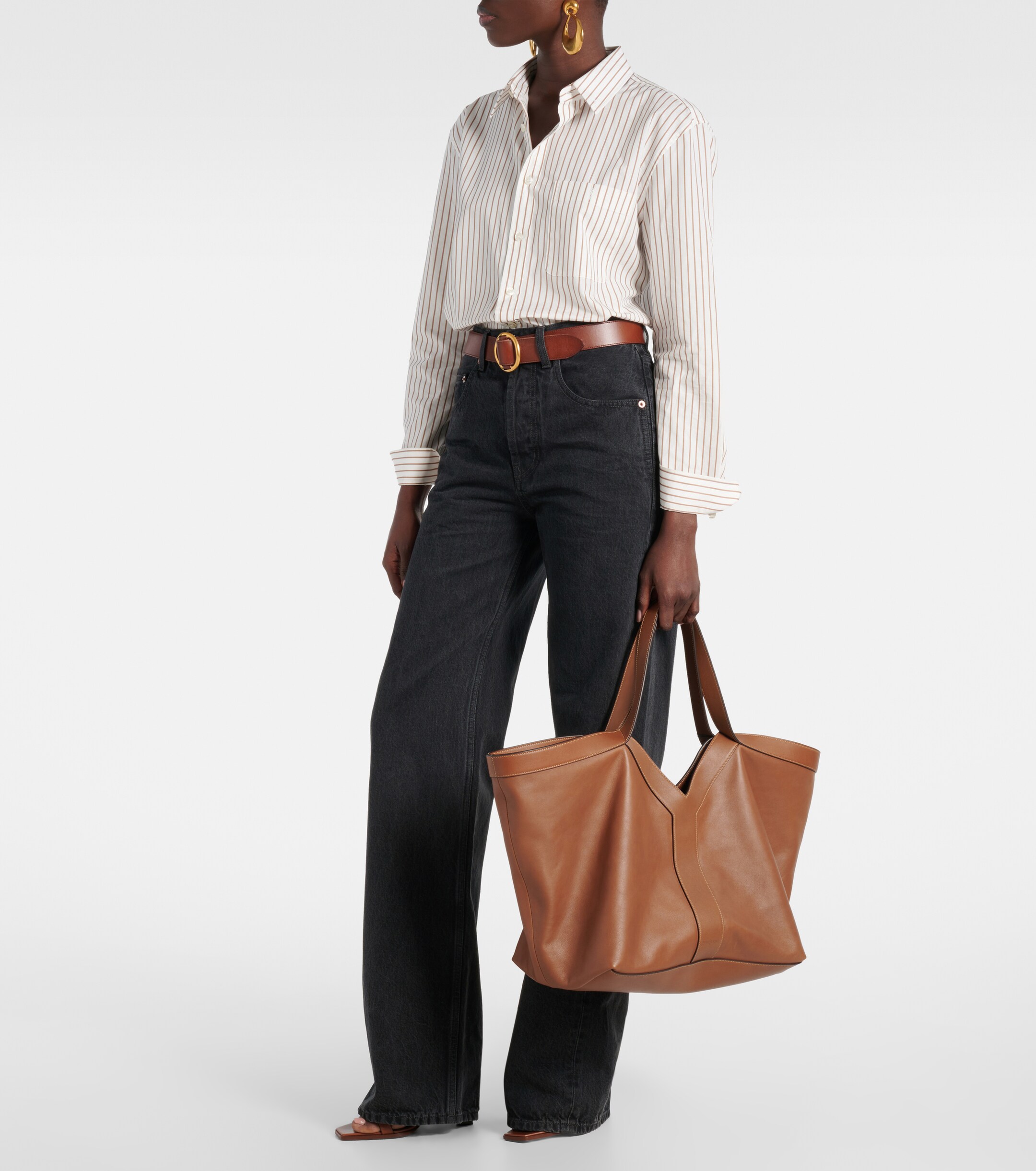 Saint Laurent Y leather tote bag