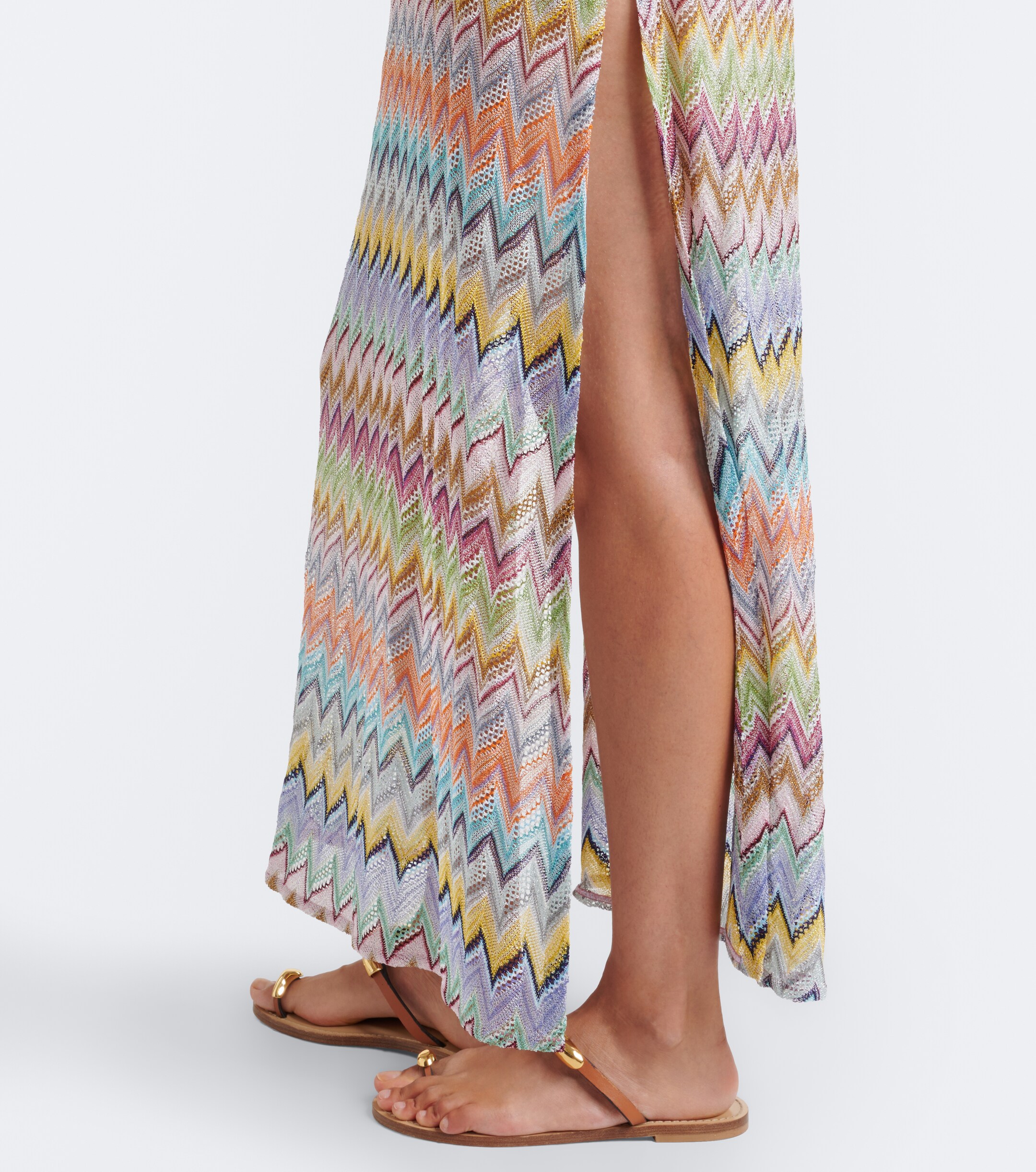 Missoni Missoni Zigzag lamé kaftan