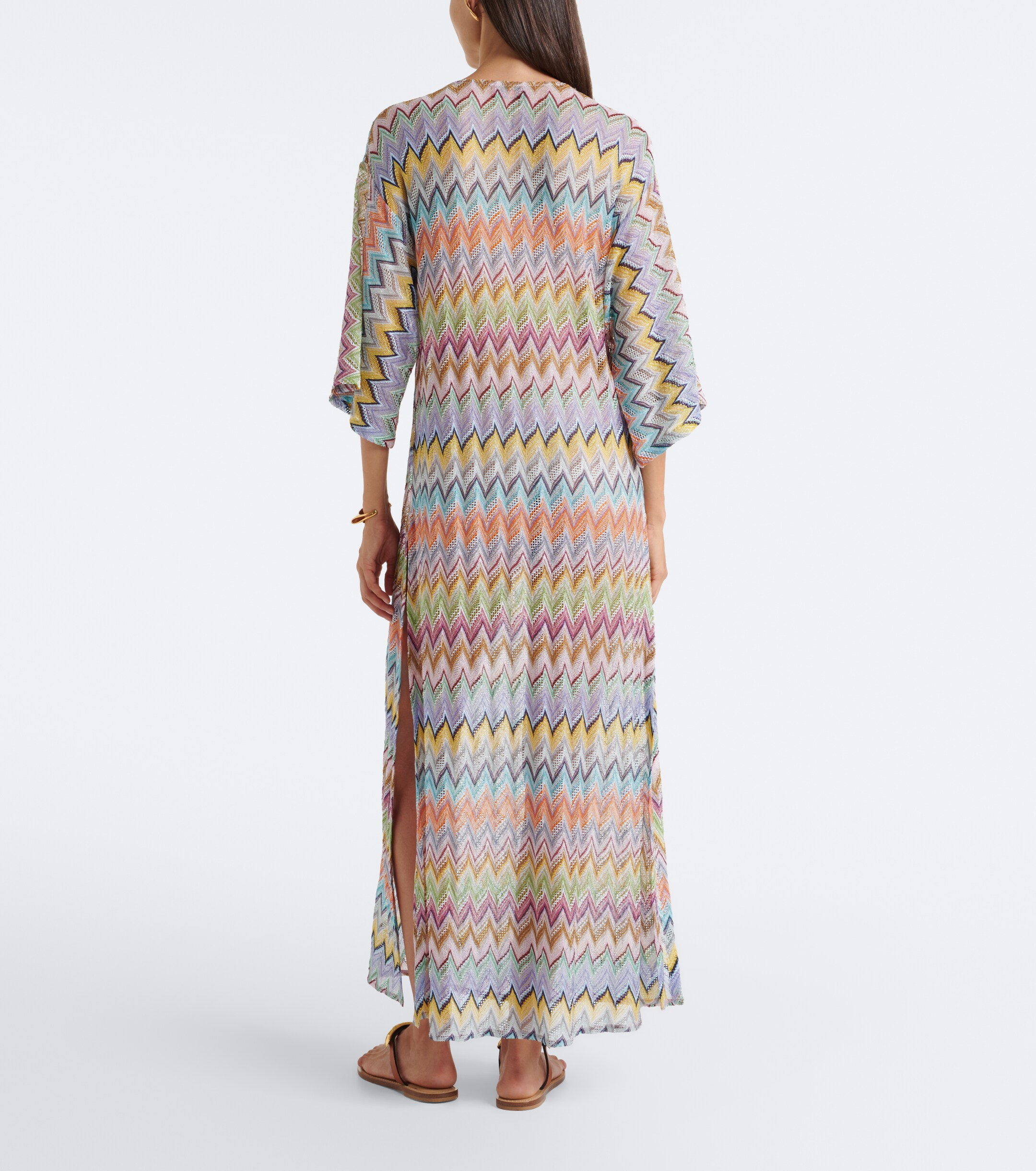 Missoni Missoni Zigzag lamé kaftan