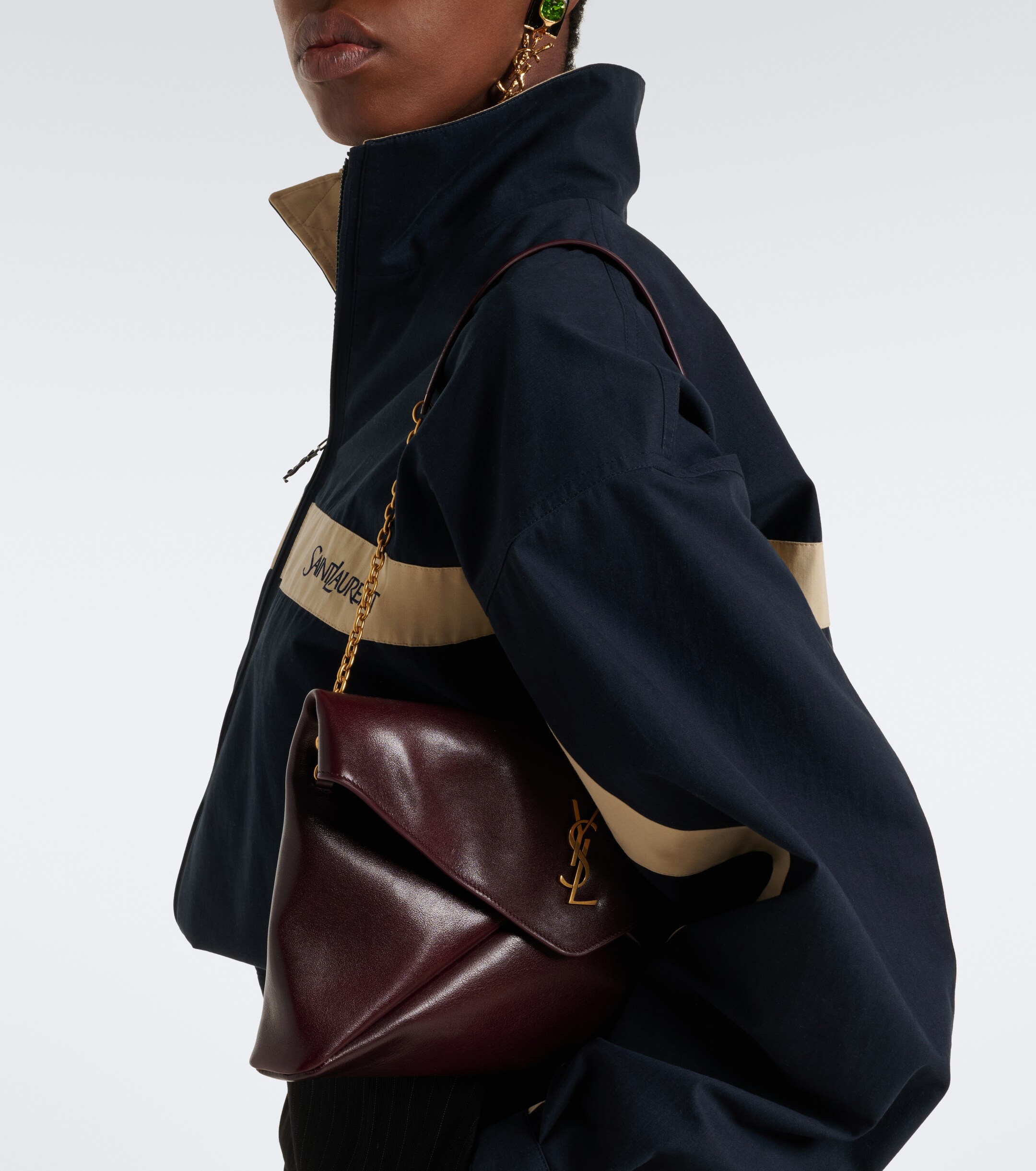 Saint Laurent Saint Laurent Cassandre Large leather shoulder bag