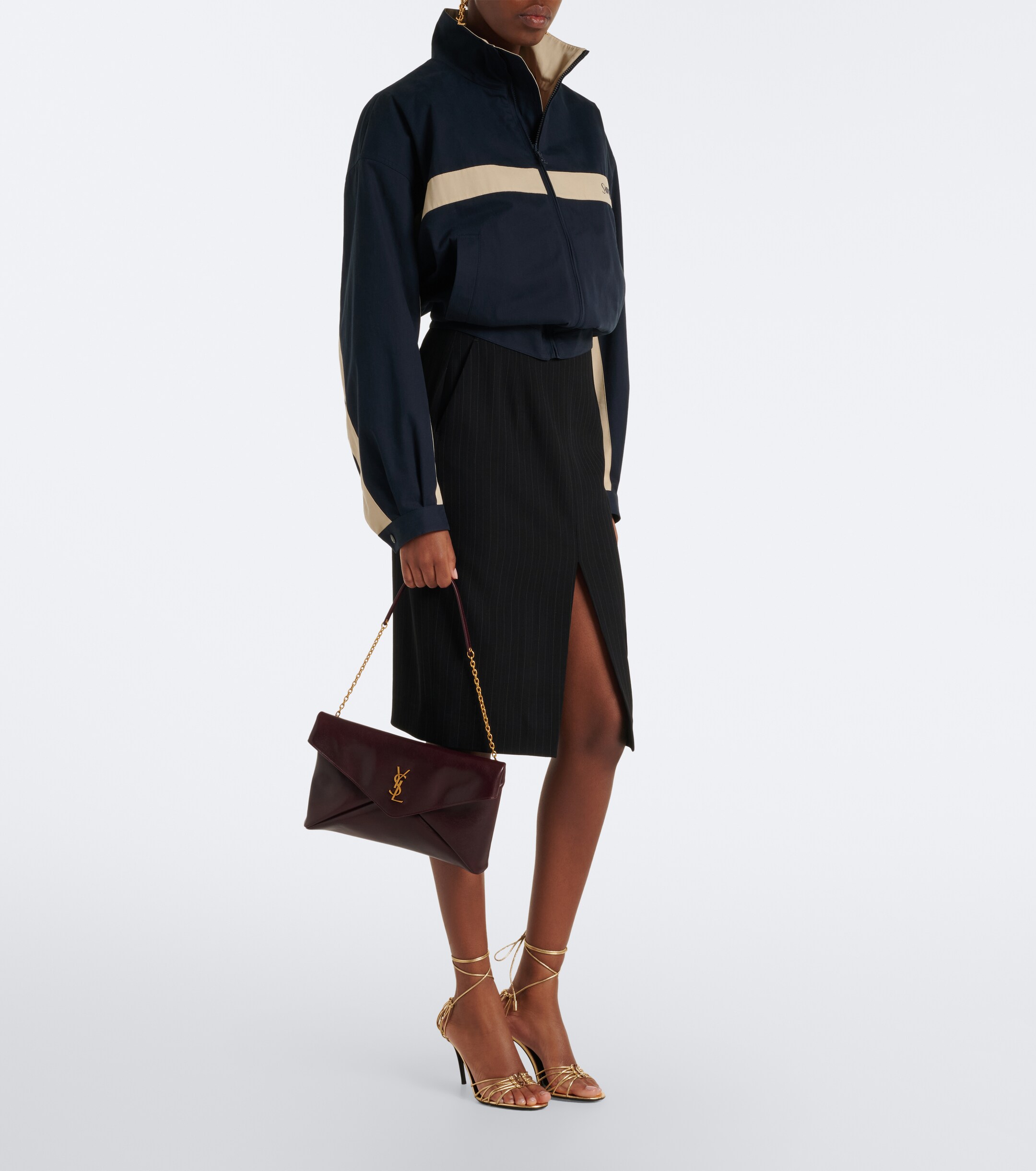 Saint Laurent Saint Laurent Cassandre Large leather shoulder bag
