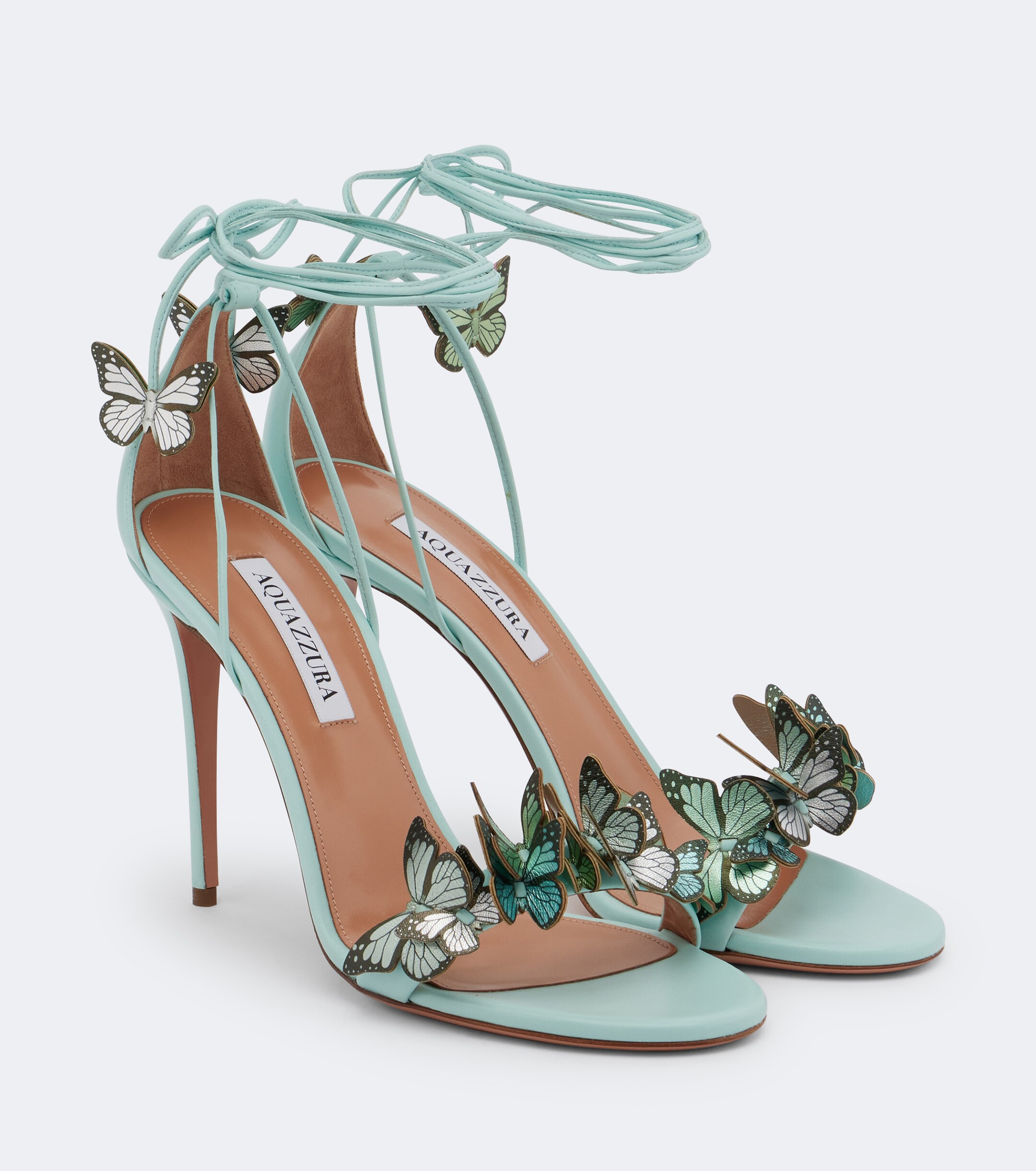 AQUAZZURA Aquazzura Papillon appliqué leather sandals