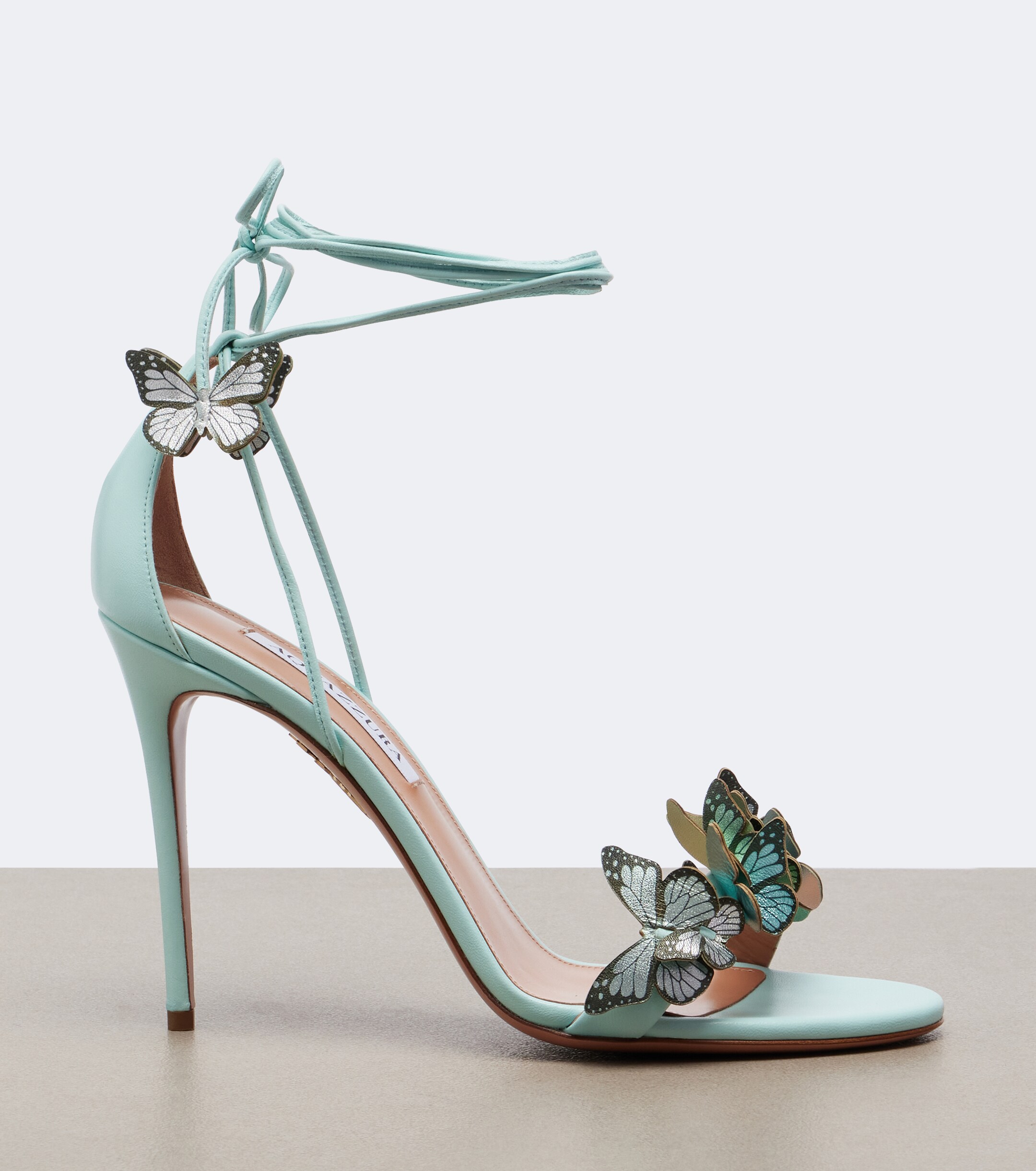AQUAZZURA Aquazzura Papillon appliqué leather sandals