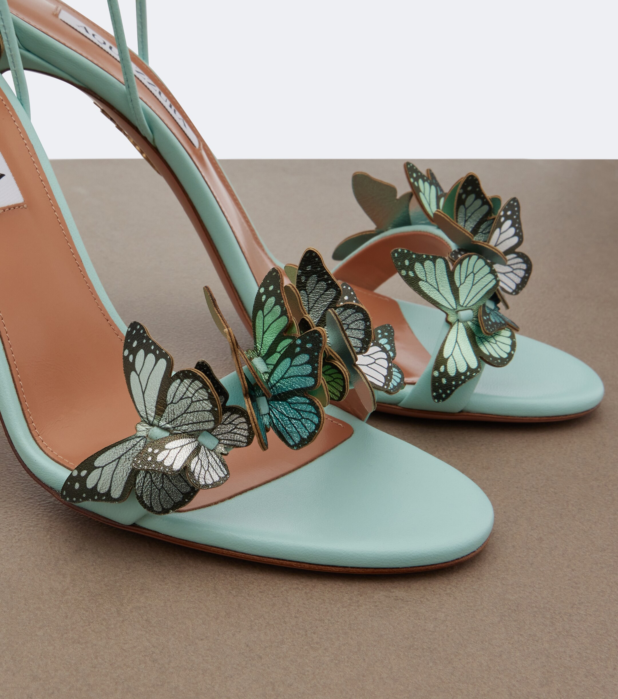 AQUAZZURA Aquazzura Papillon appliqué leather sandals