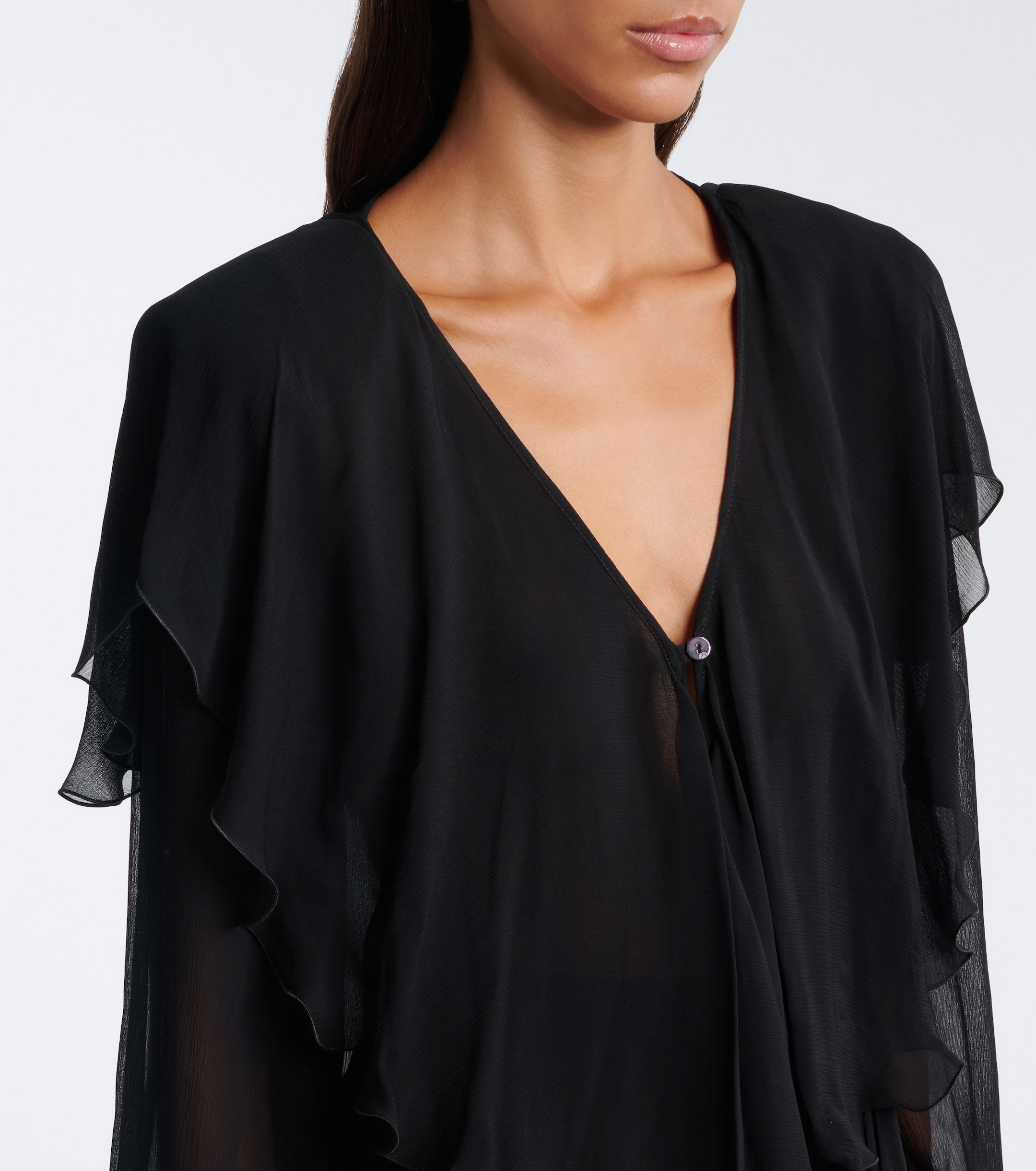 Blumarine Blumarine Ruffled crêpe blouse