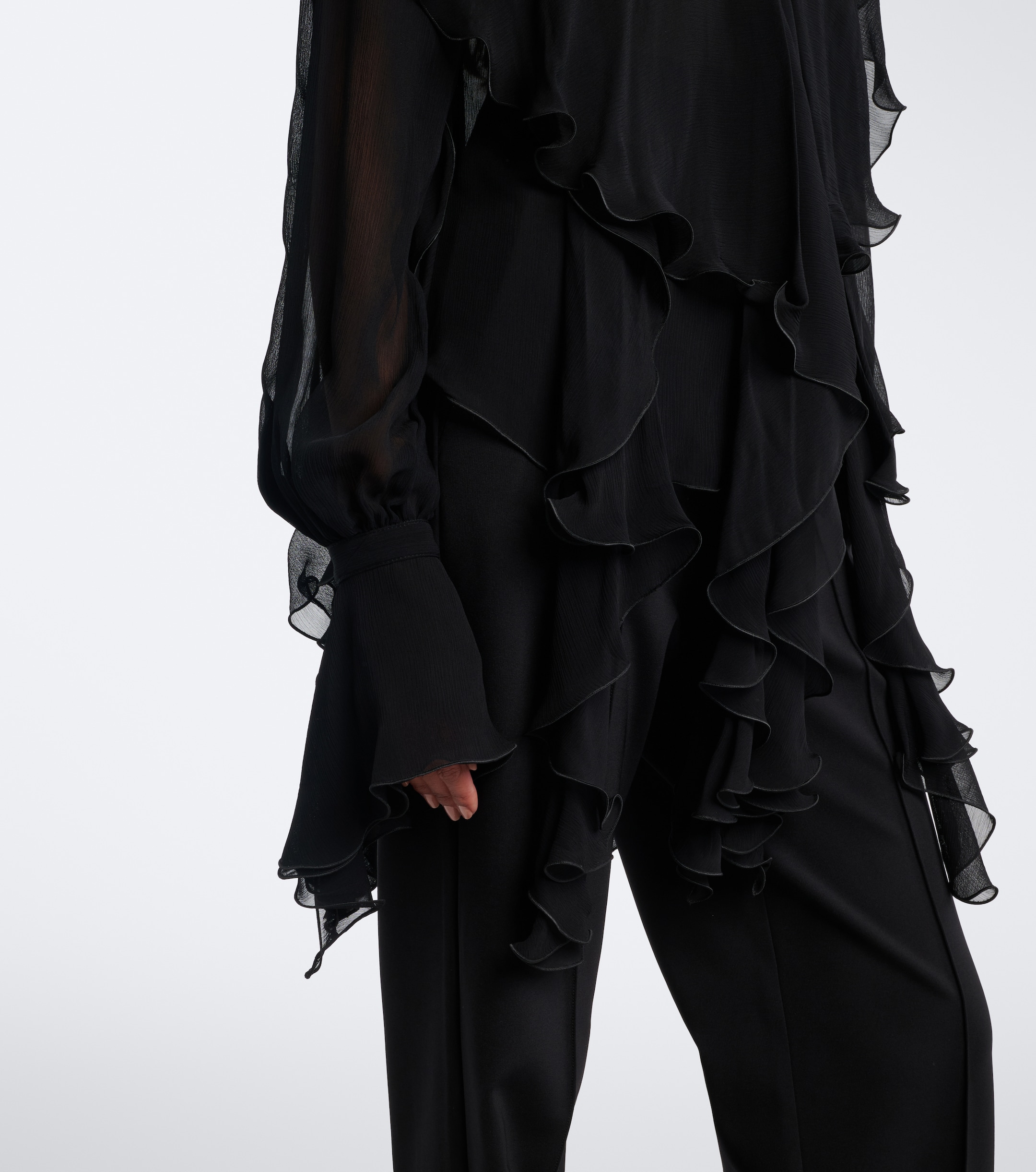 Blumarine Blumarine Ruffled crêpe blouse