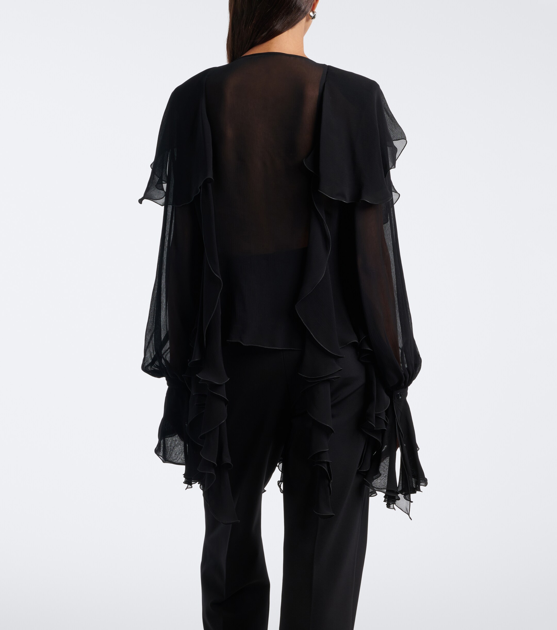 Blumarine Blumarine Ruffled crêpe blouse