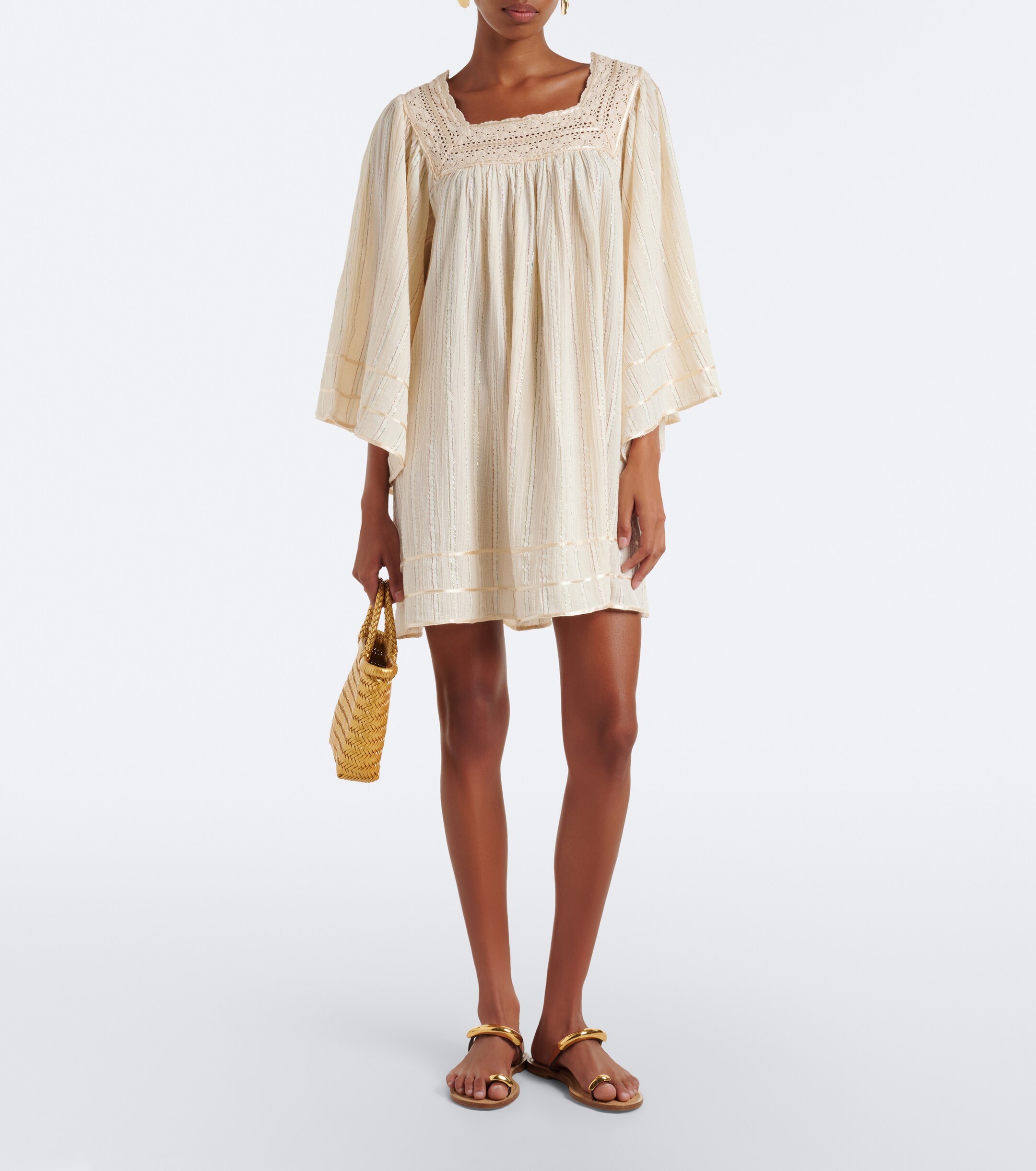RIXO Rixo Estele Lurex cotton-blend kaftan